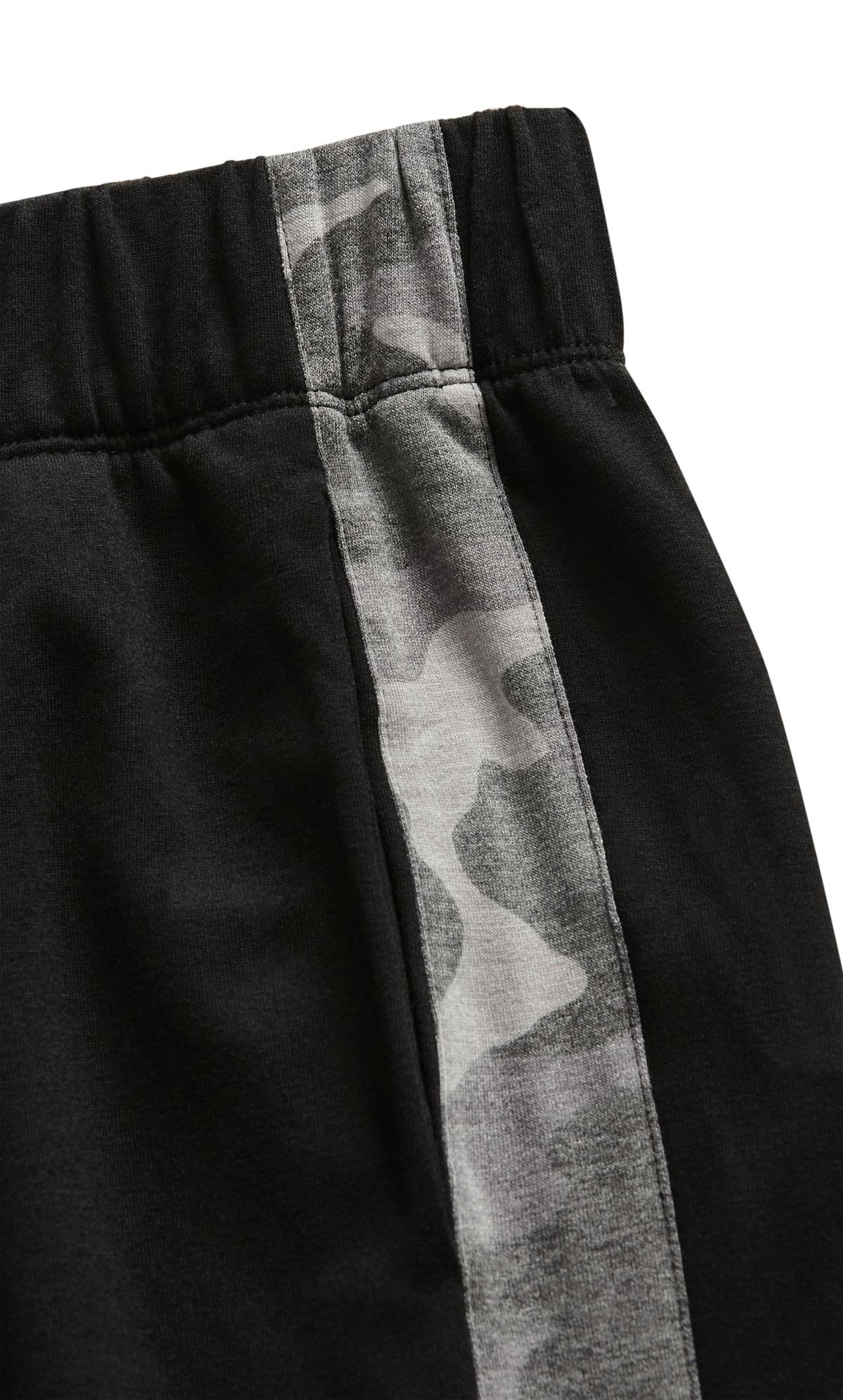 Evans Black Contrast Panel Joggers | Evans