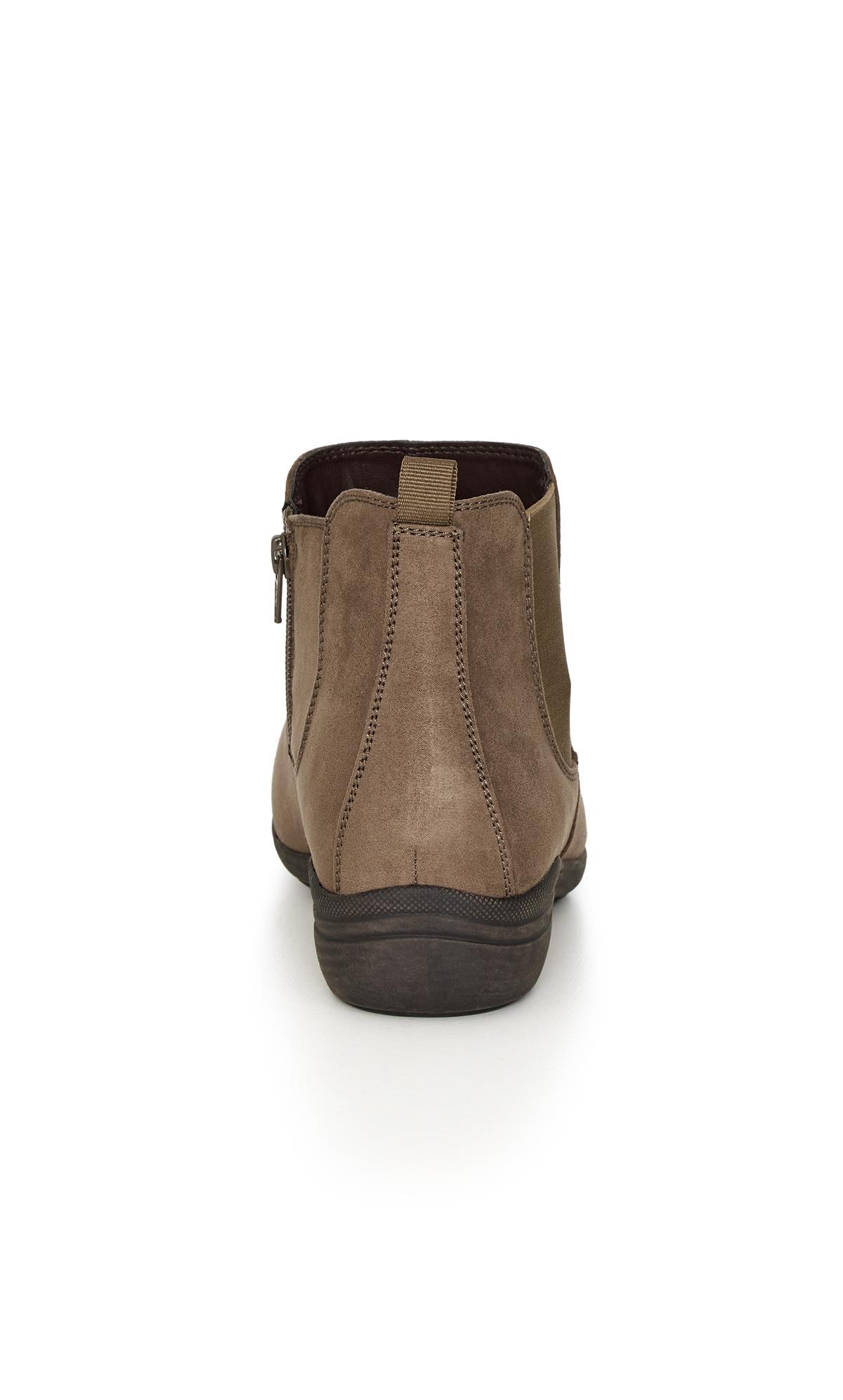 Bree Taupe Extra Wide Ankle Boot | Evans