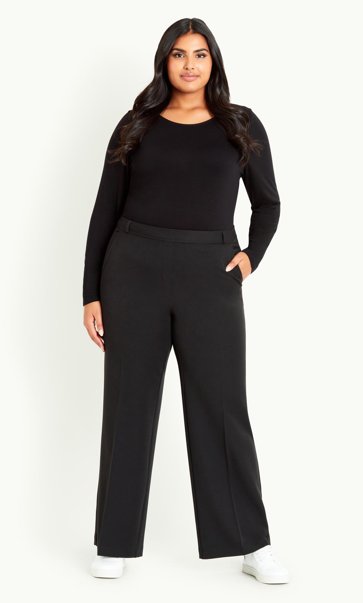 Black Loose Trousers with Big Pockets