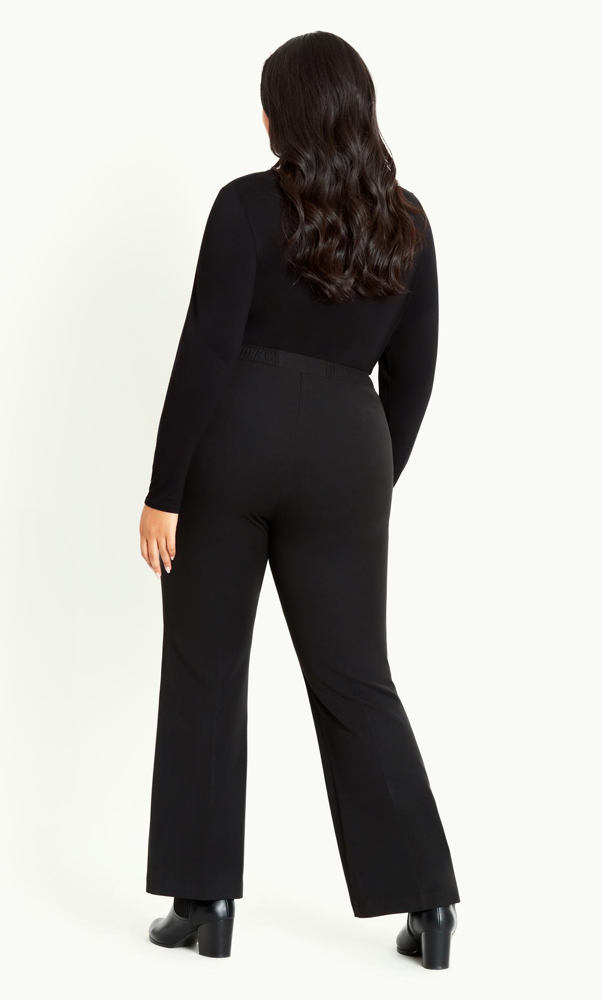 Picasso Black Curve Fit Bootcut Trouser Regular Length 2