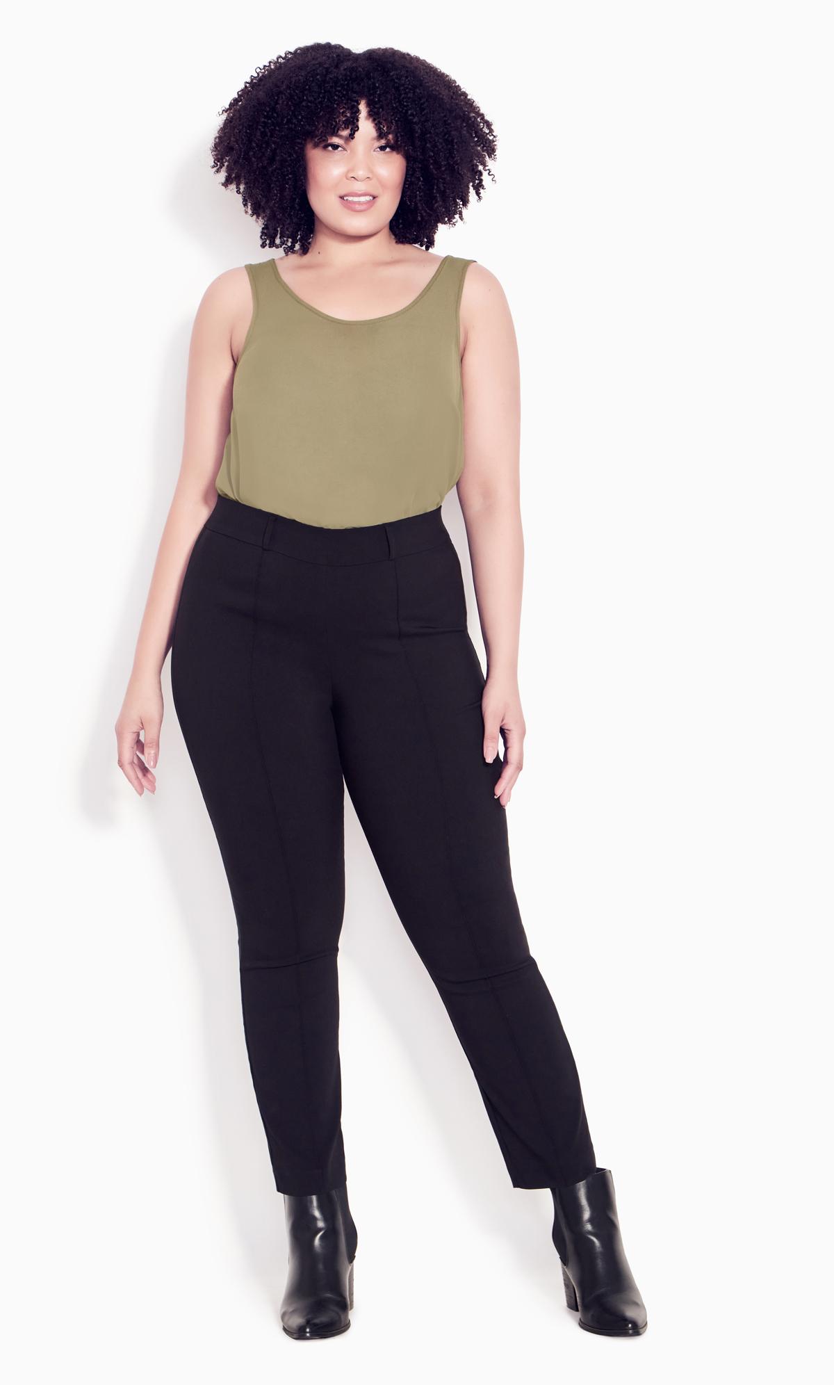 EVANS Plus Size Black High Waisted Skinny Jeans