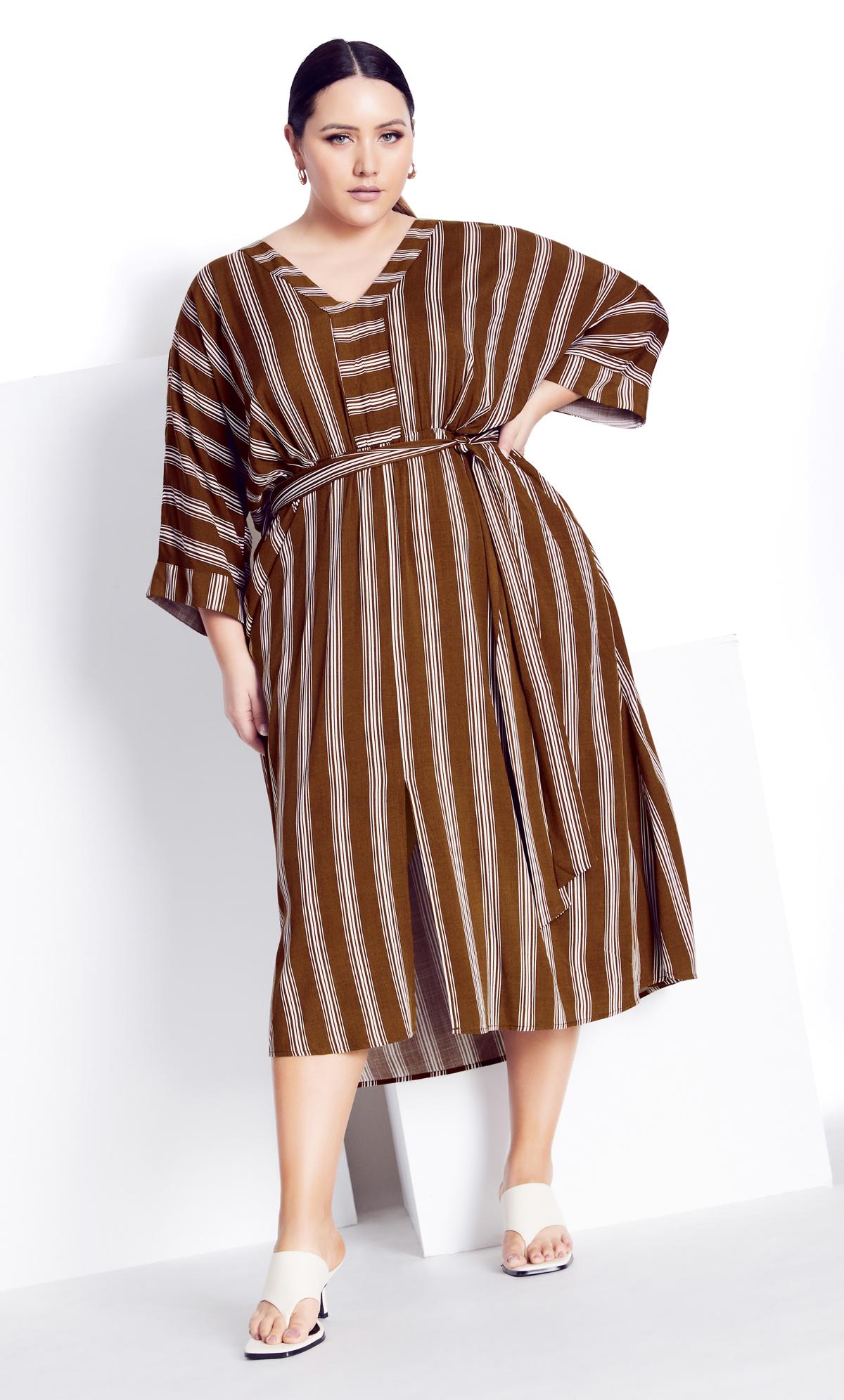 Casablanca Stripe Clove Dress 1