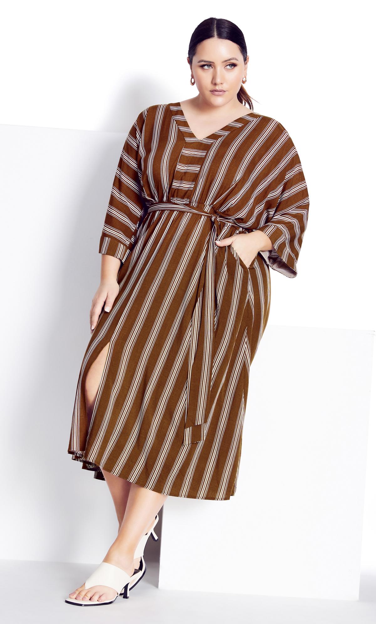 Casablanca Stripe Clove Dress 3