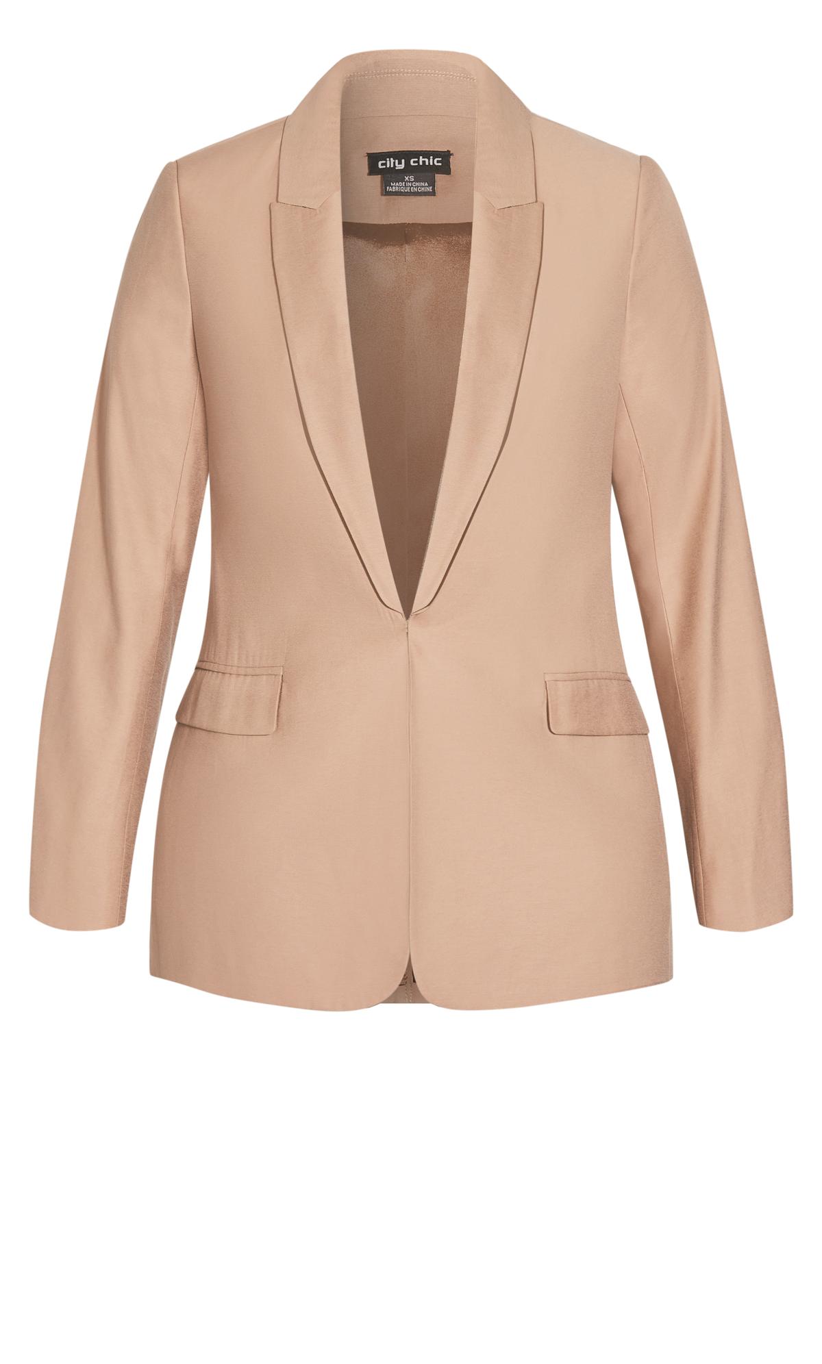 Perfect Suit Caramel Blazer Jacket | Evans