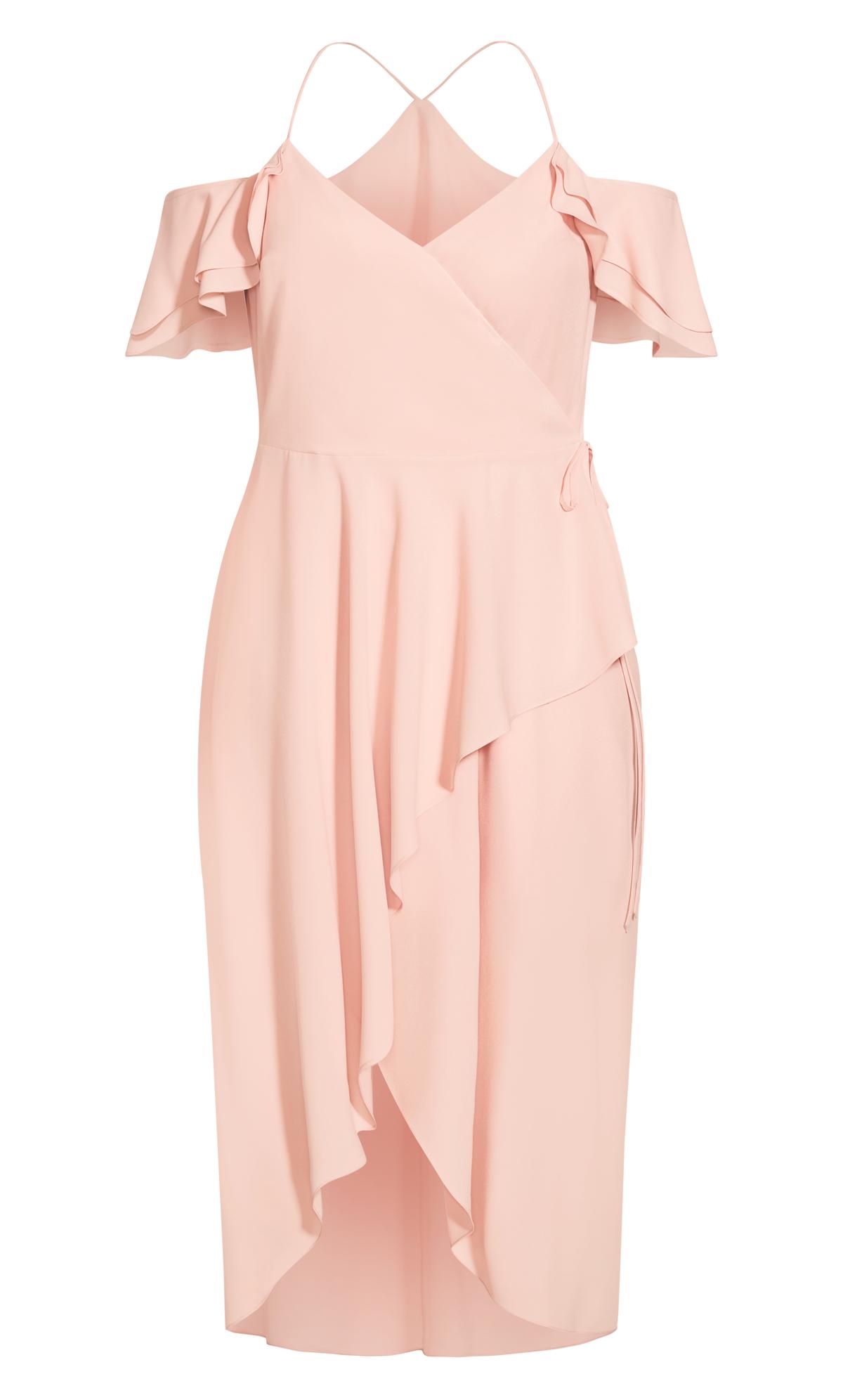 Elegant Shock Pink Maxi Dress 3