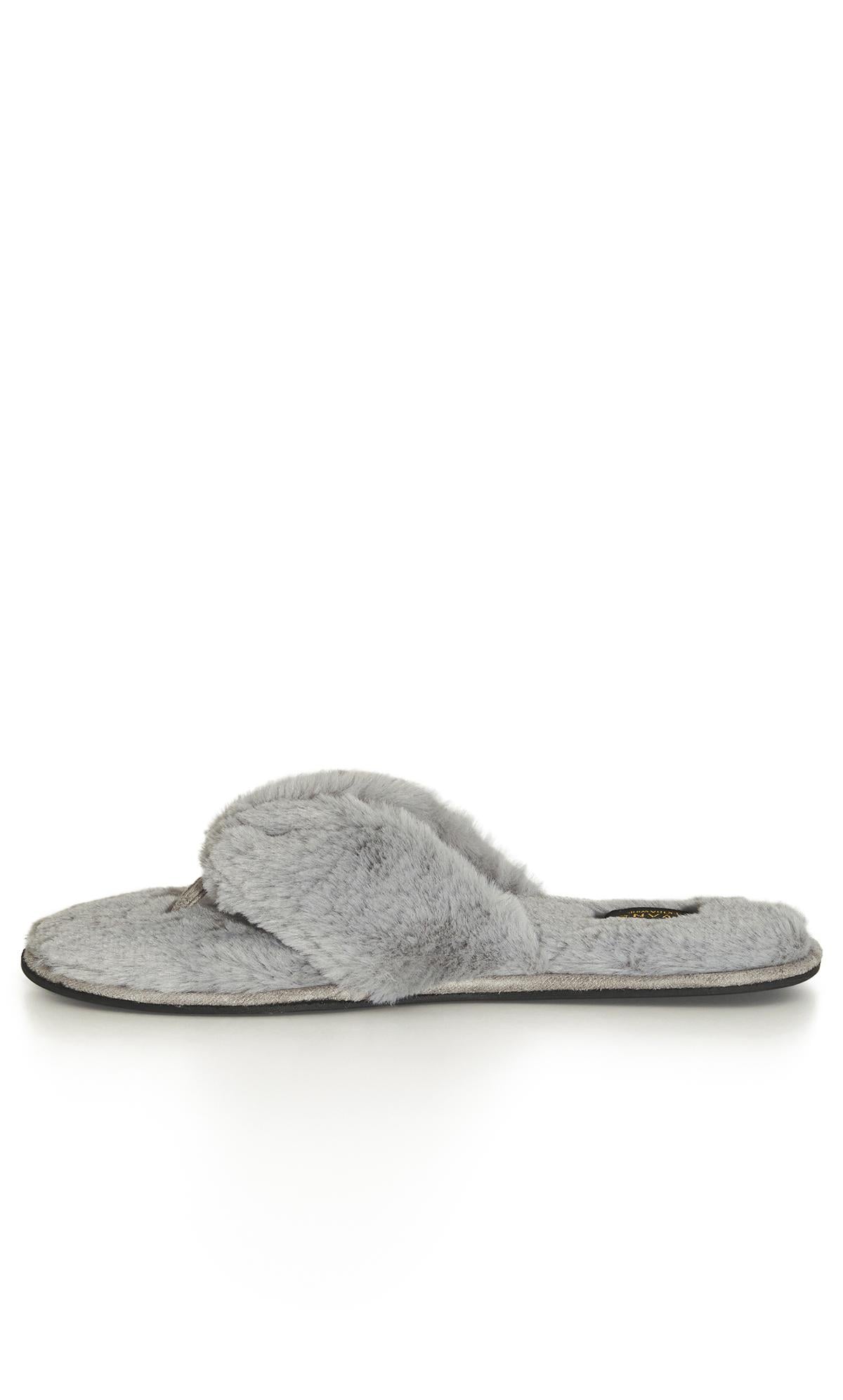 WIDE FIT Diana Slipper - grey 4