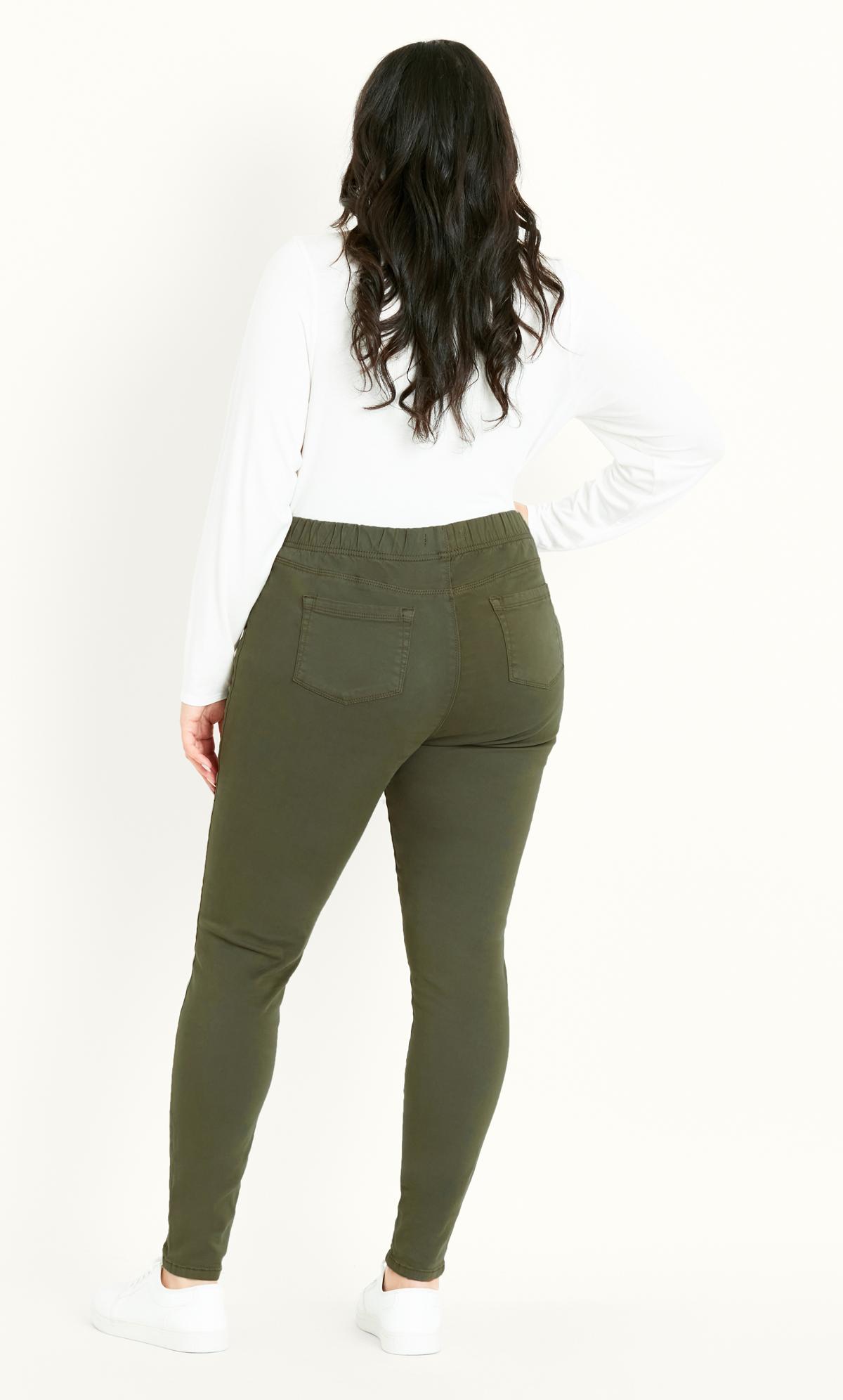 Wakee Jeggings High Rise In Khaki