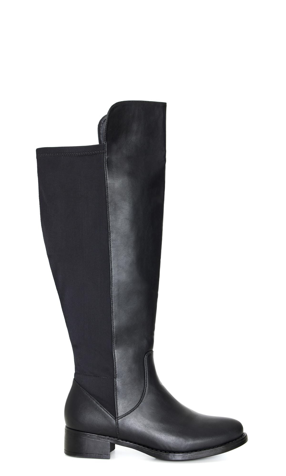 Black Eloise Extra Wide Tall Boot | Evans