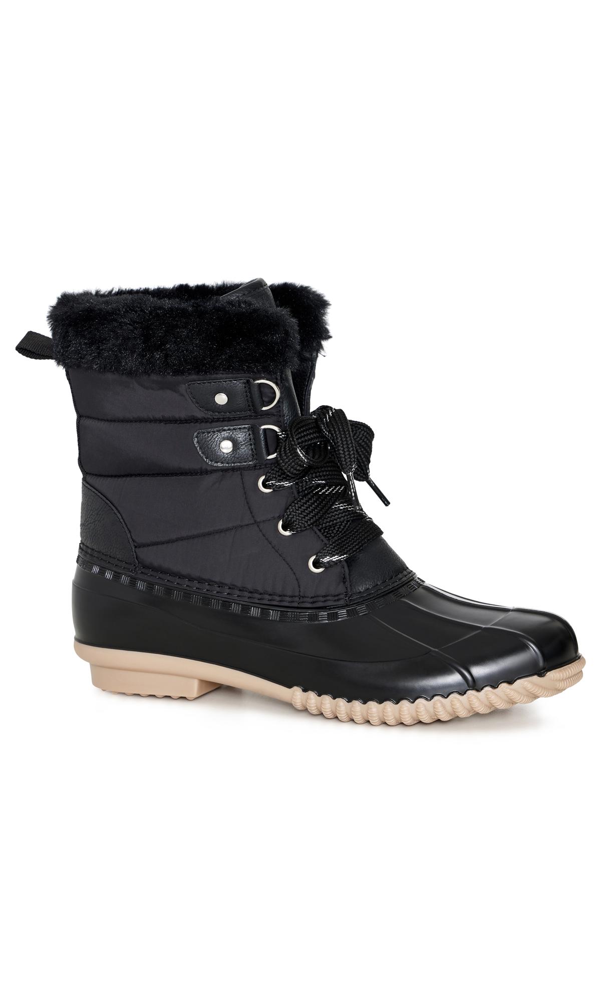Georgie Black Wide Fit Cold Weather Boot 1