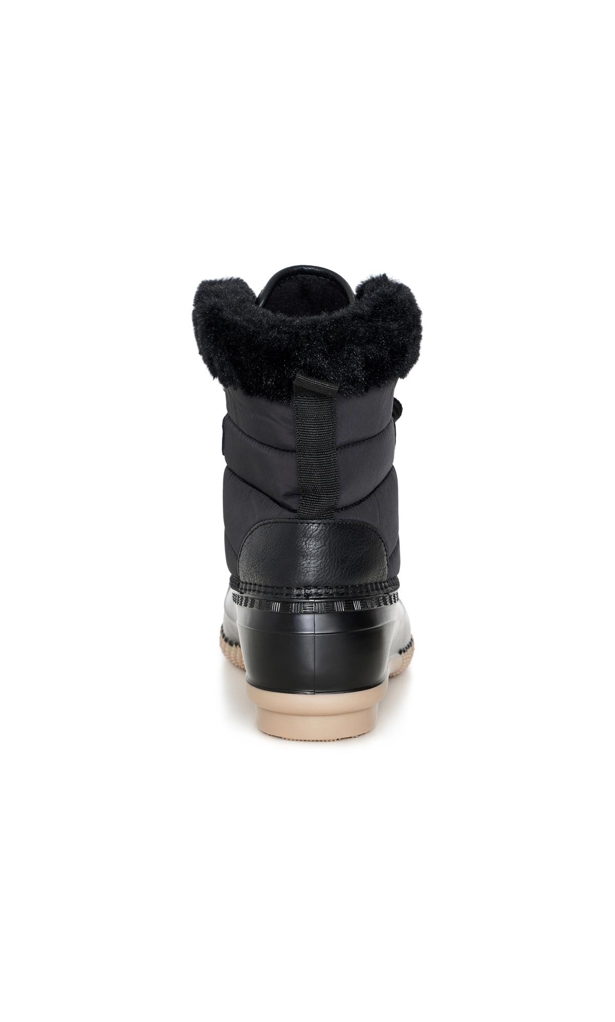 Georgie Black Wide Fit Cold Weather Boot 3