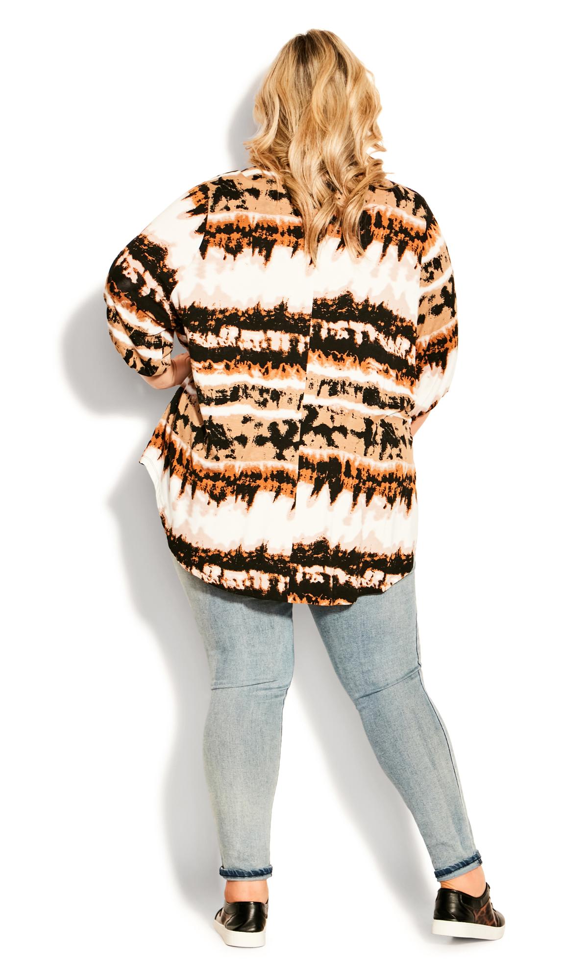 Evans Brown Leila Print Top 4
