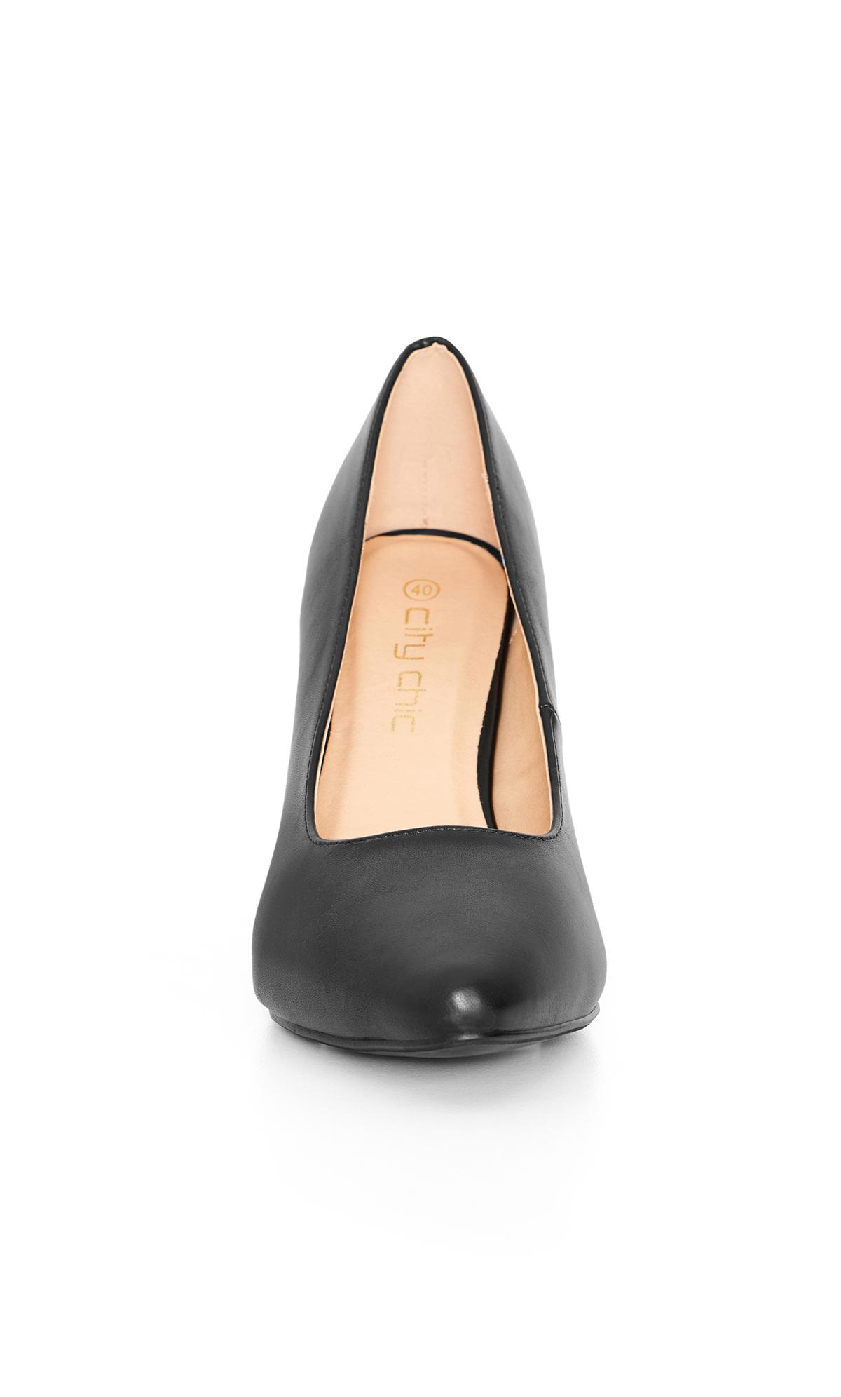 Jasmine Wide Fit Black Heel | Evans