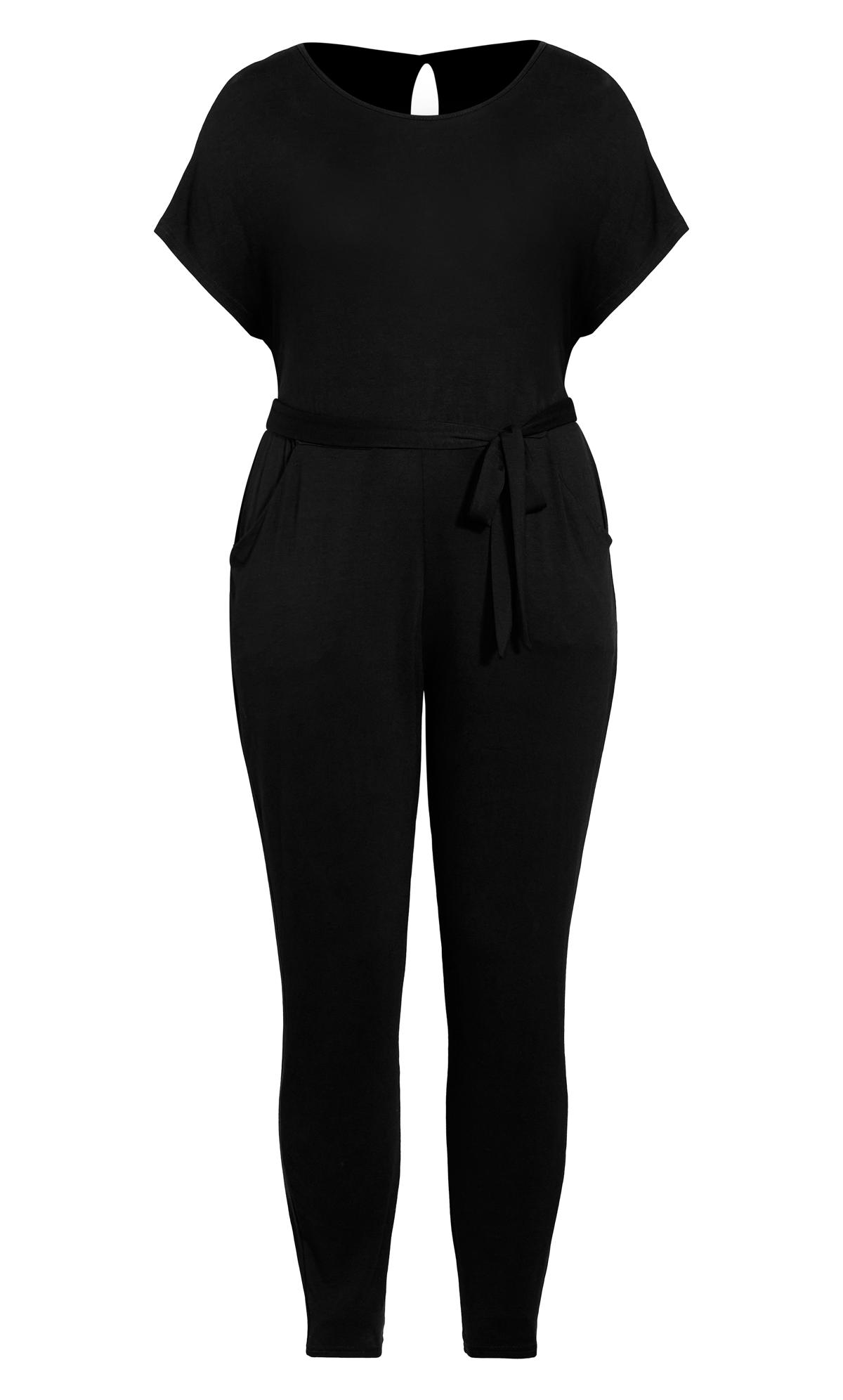 Short Sleeve Black Jumpsuit 3
