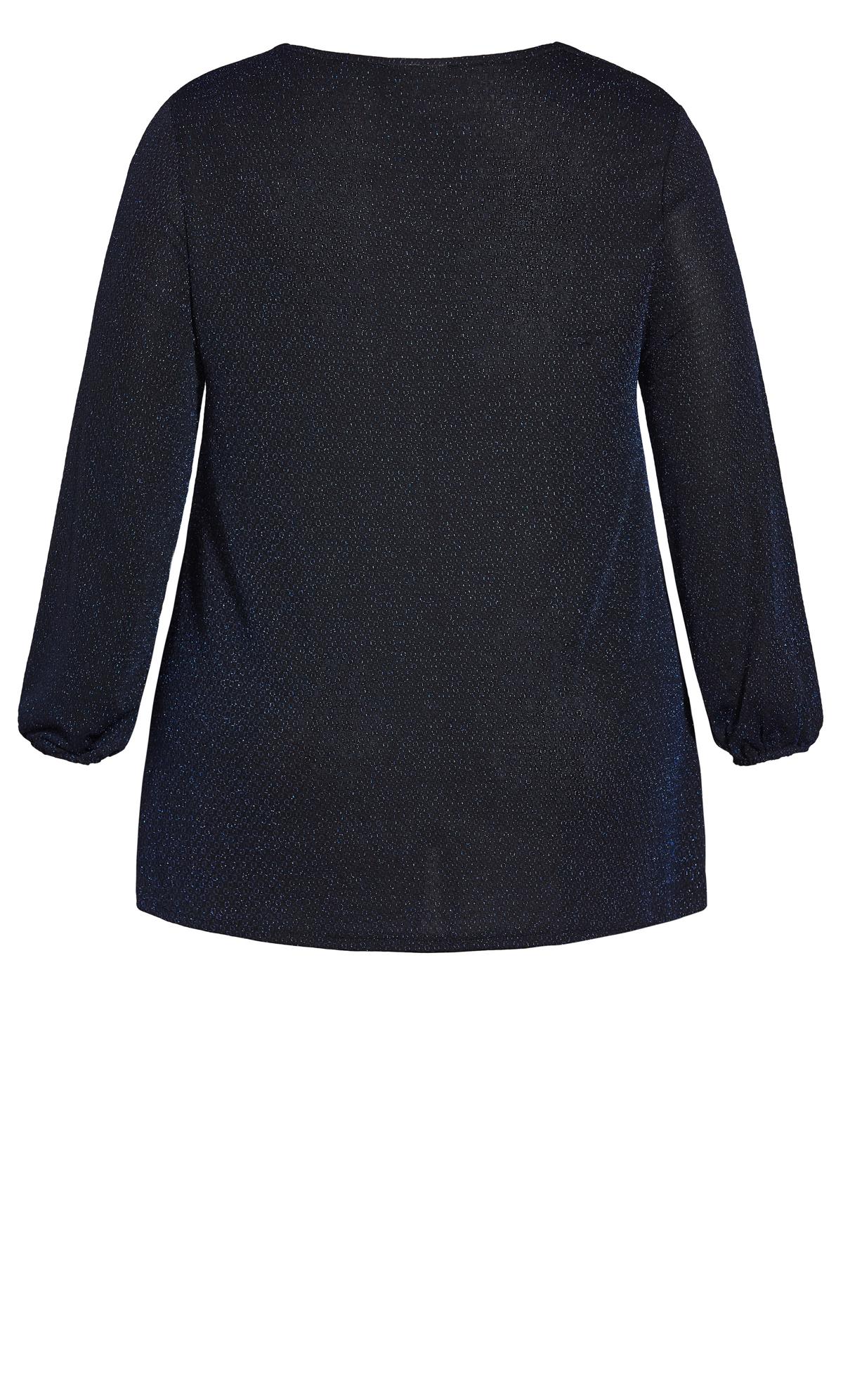 wallis black sparkle top