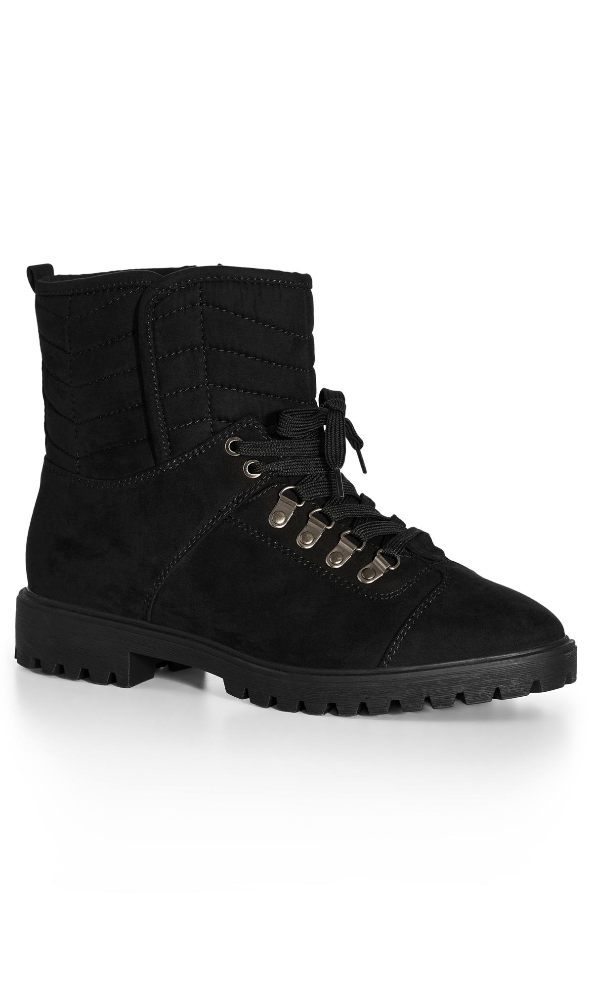 Jackie Black Lace Up Ankle Boot 1