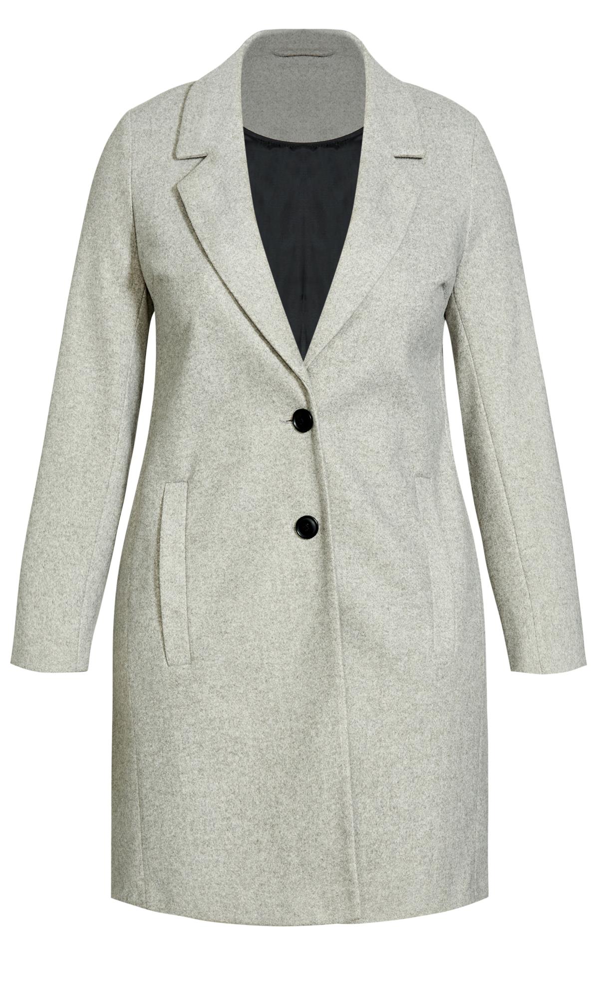 Evans Grey Formal Coat | Evans 2