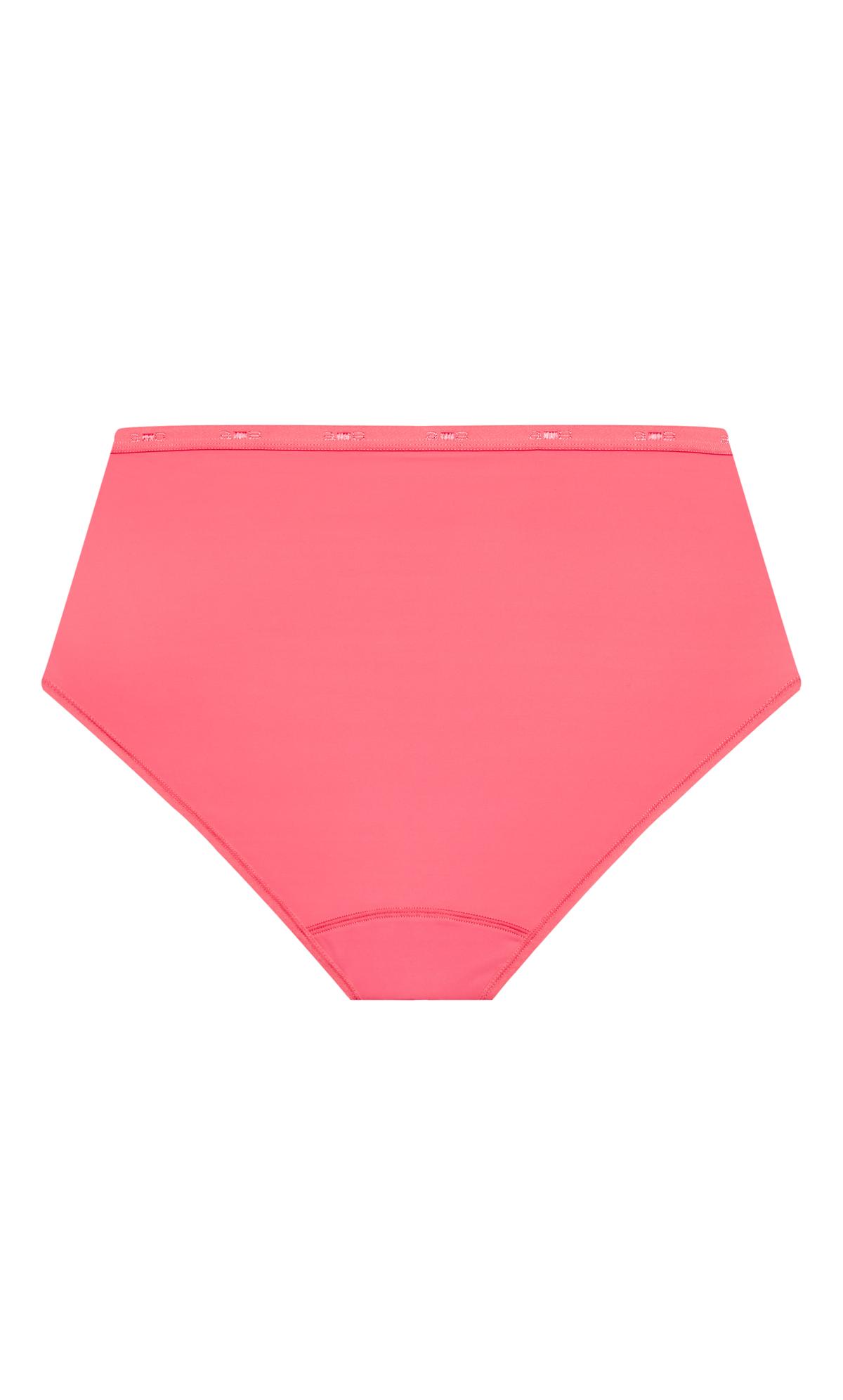 Evans Pink Fashion Microfiber Full Brief | Evans