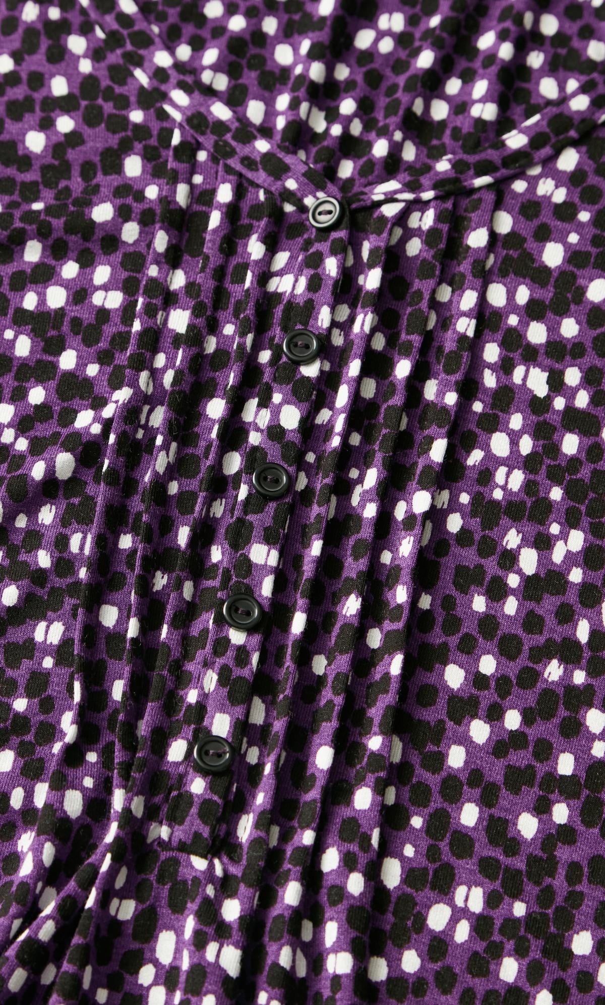 Print Pintuck Purple Tunic 8