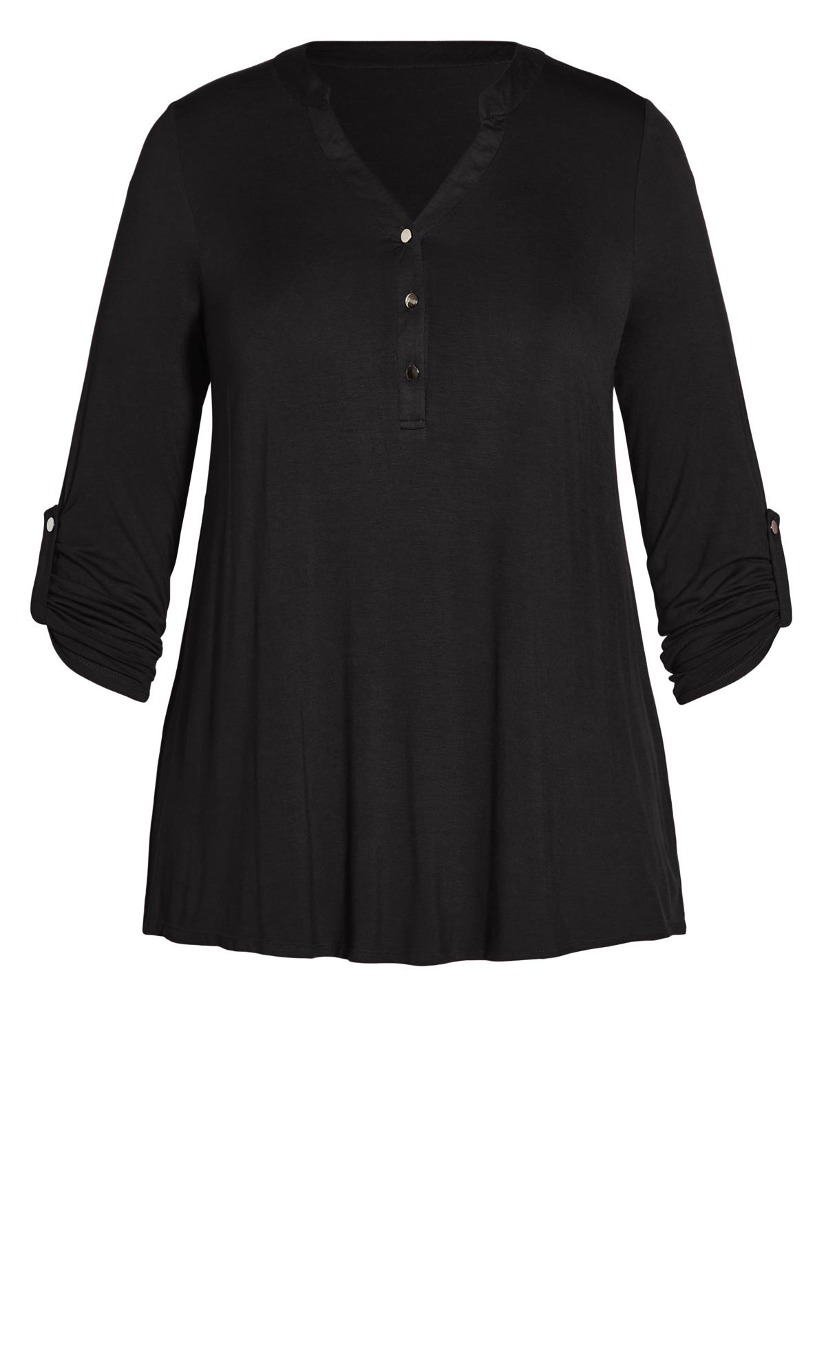 Plain Black Jersey Shirt | Evans