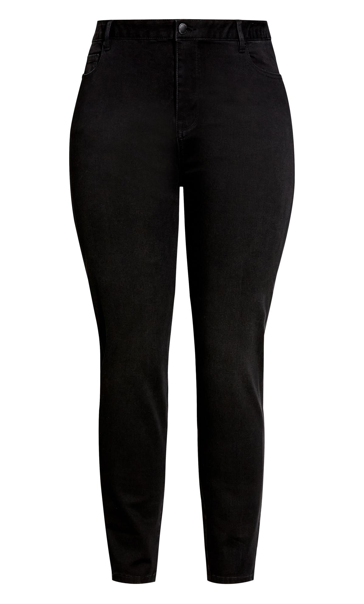 Evans Black Butter Denim Skinny Jean Black | Evans