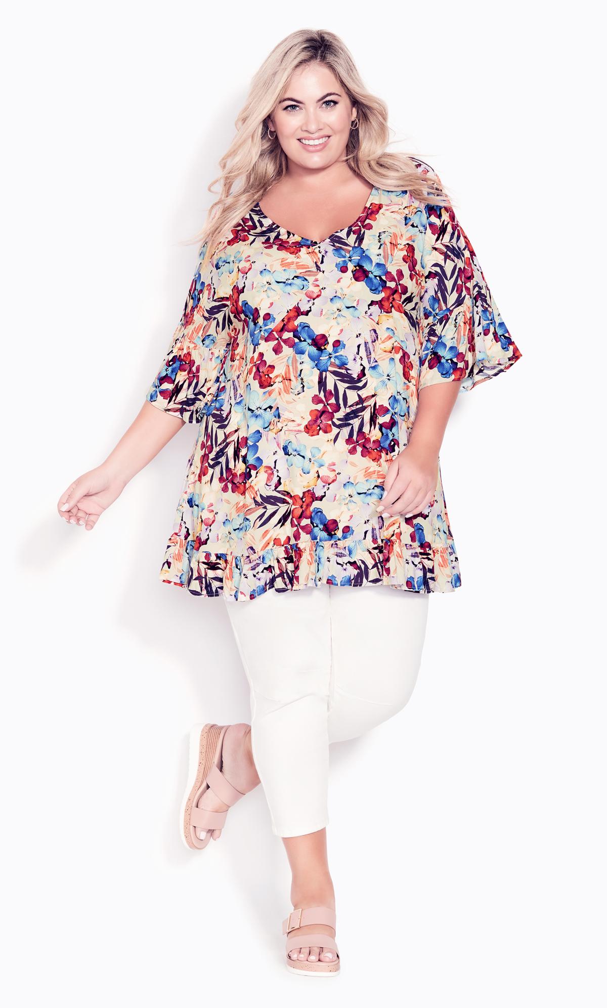 Harper Ivory Floral Tunic  1