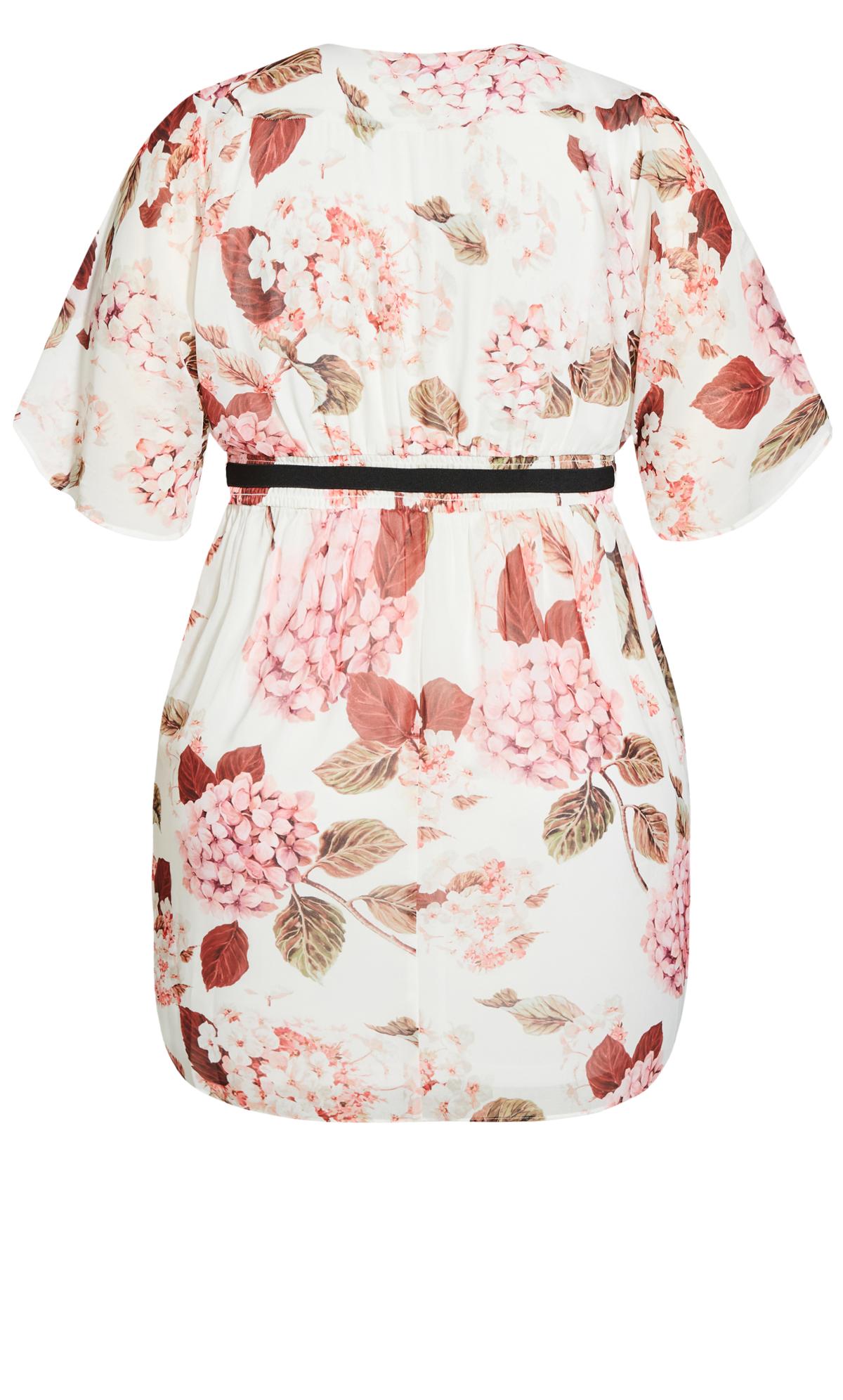 2401 Multi Colour Patterned Wrap Dress