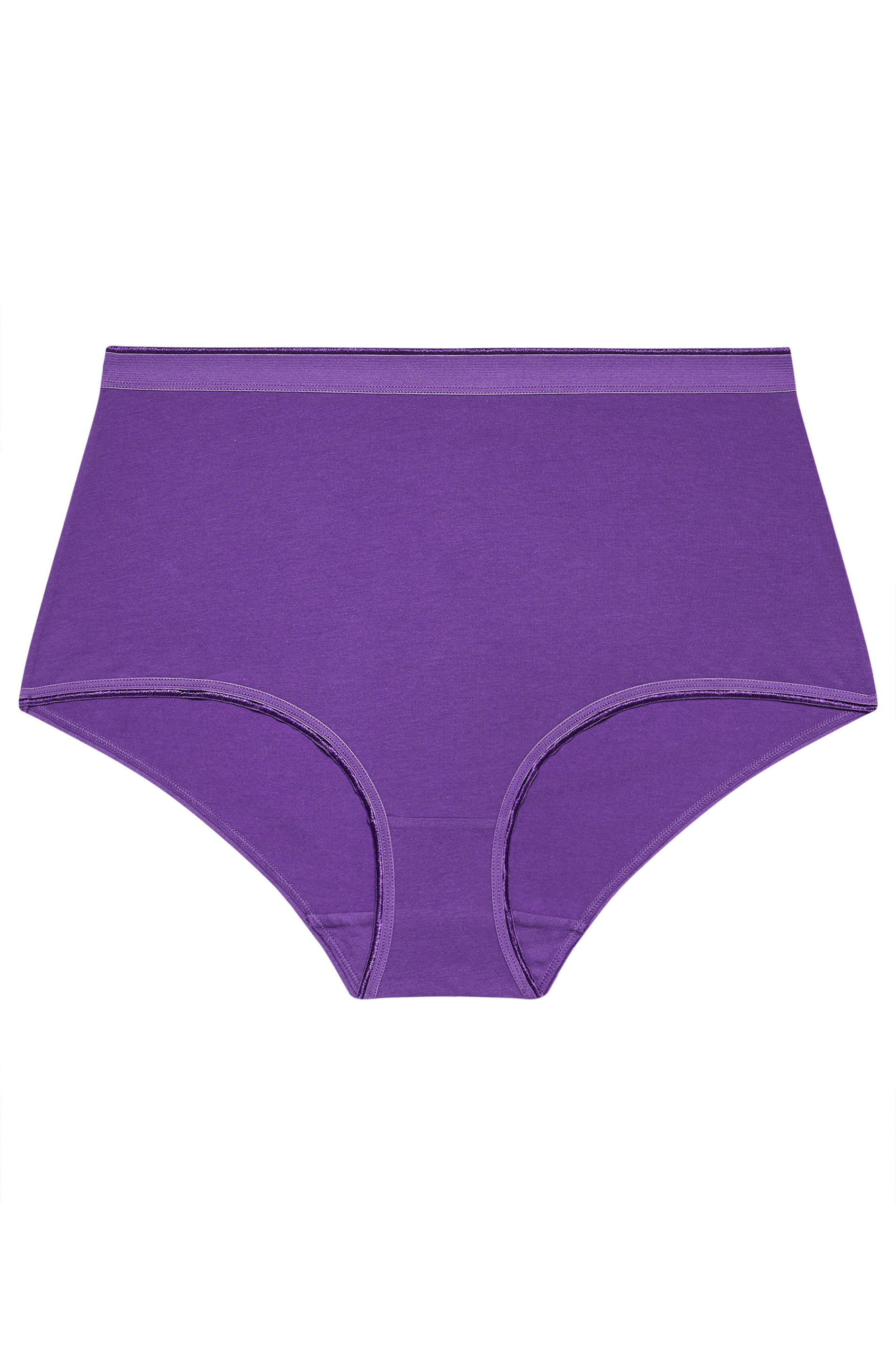 YOURSET 5 PACK Plus Size Purple Ditsy Print Full Briefs | Yours Clothing 9