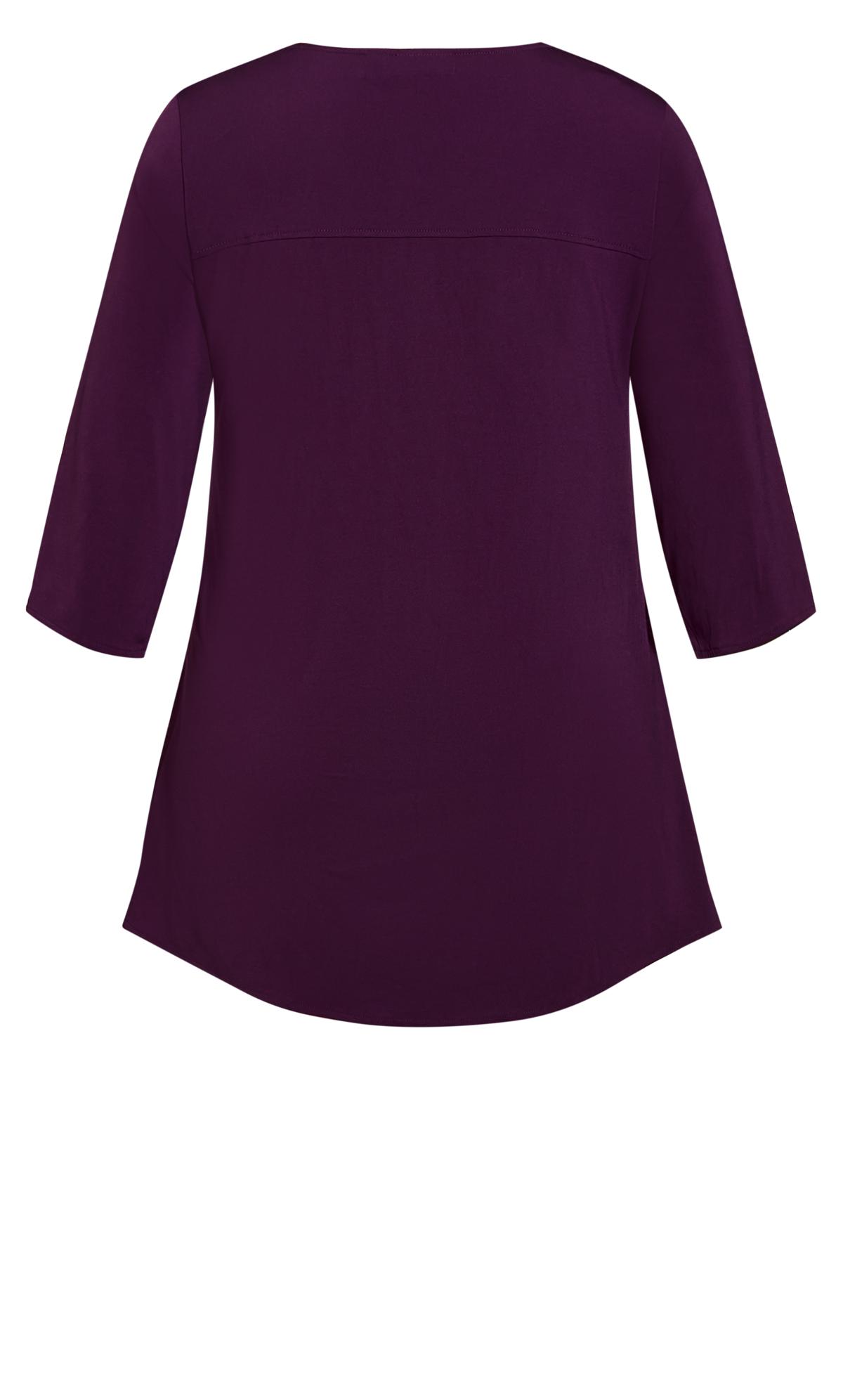 McKenna Top - Bronze & Plum