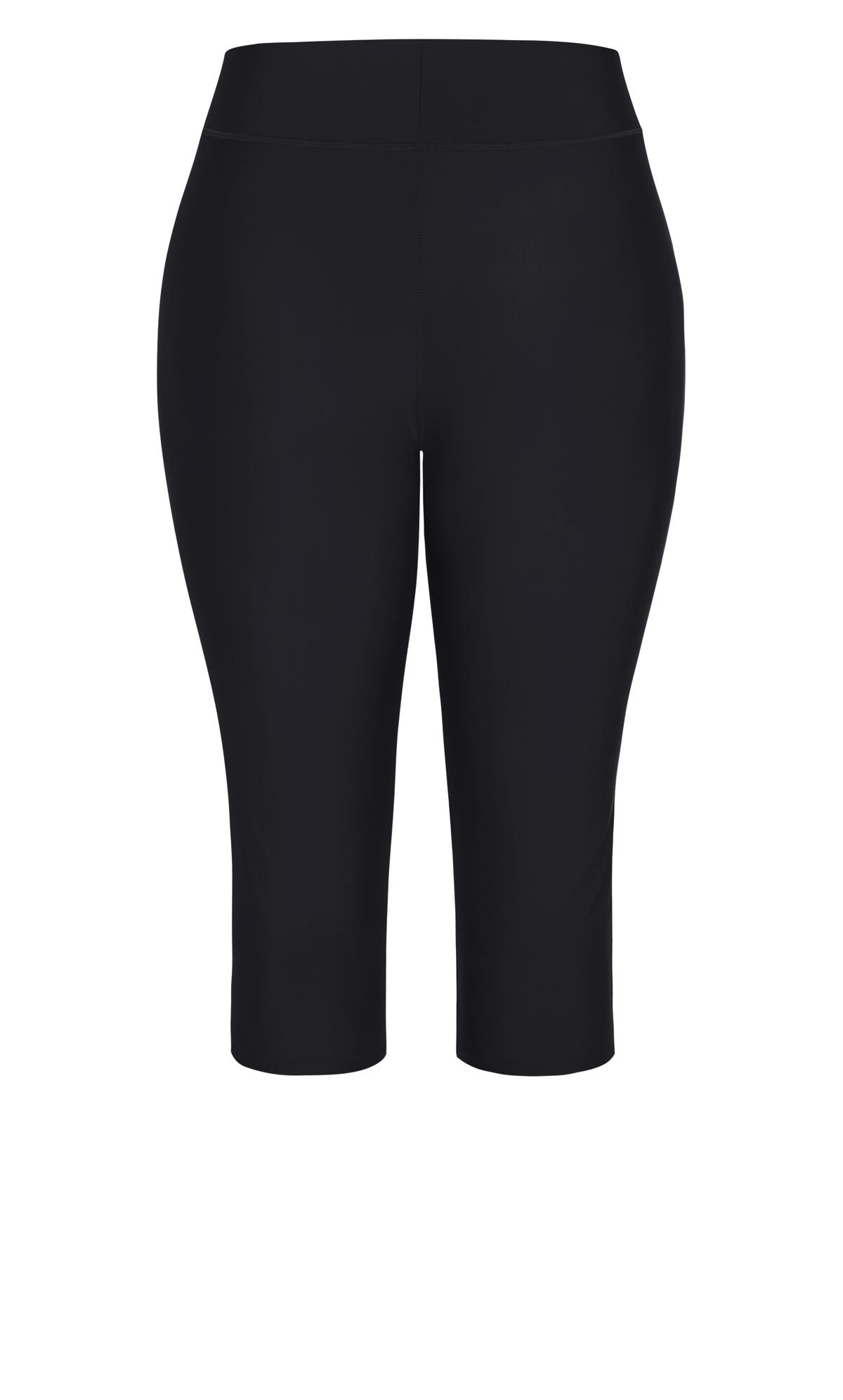 Hex Contour Black Shaping Form Fitted High Waisted Activewear Gym