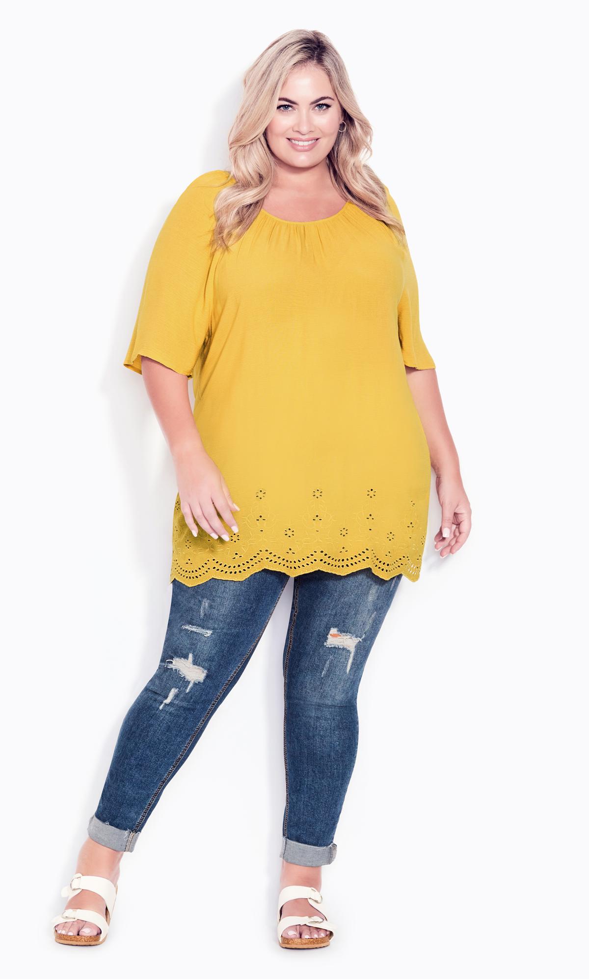 Payton Gold Embroidered Gold Top 1