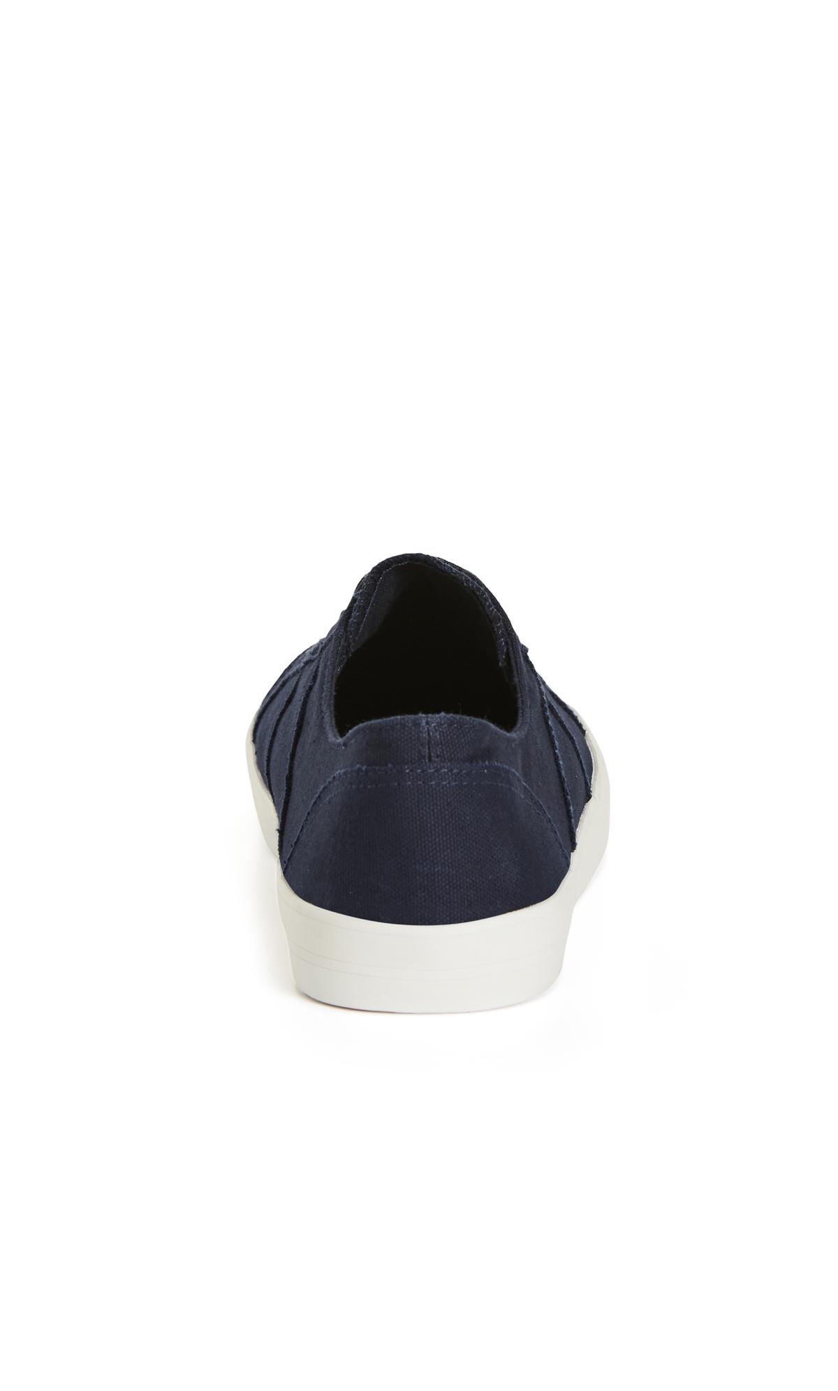 Elastic Lace Navy Trainer 3