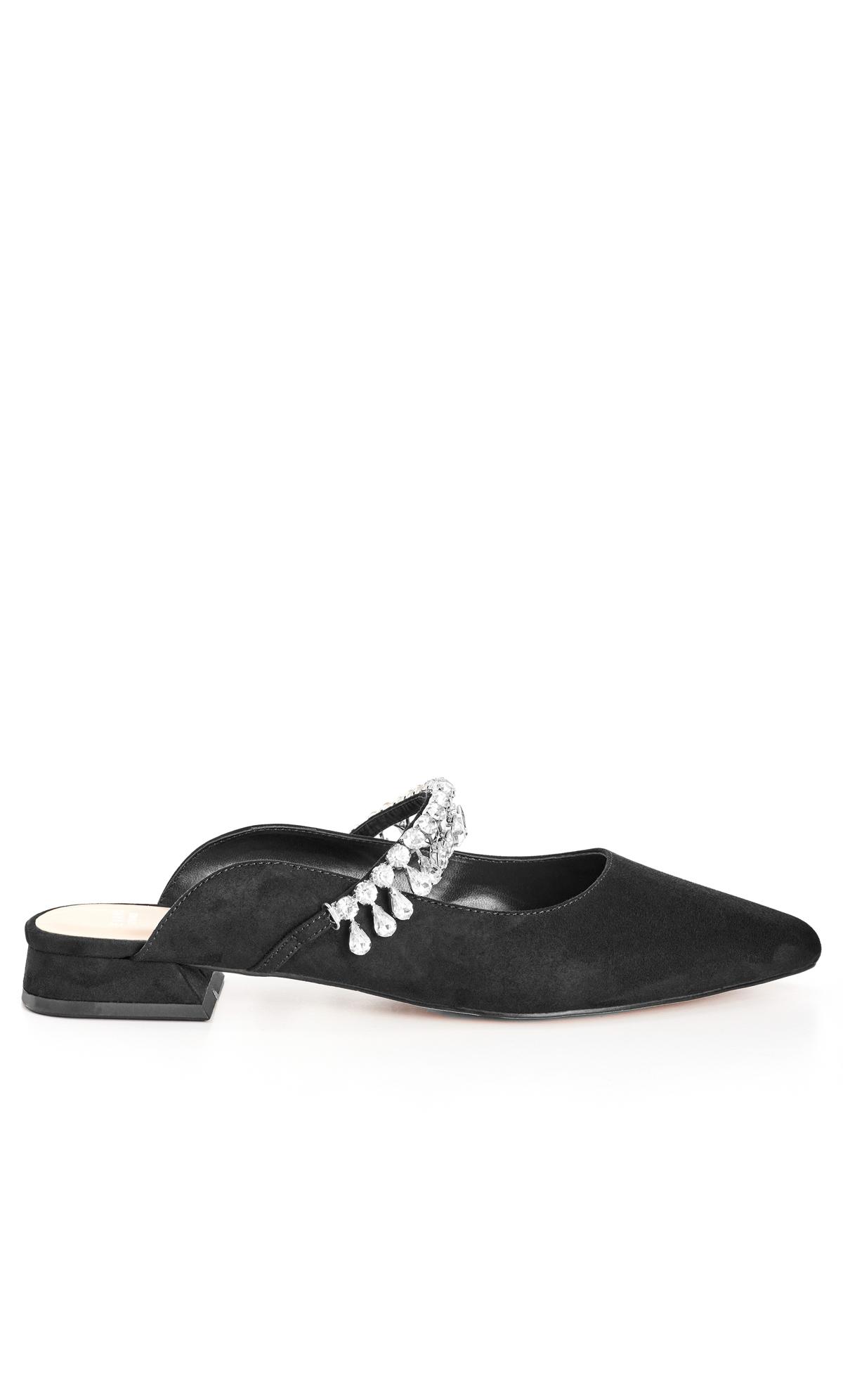 Strappy Point Black Mule 2
