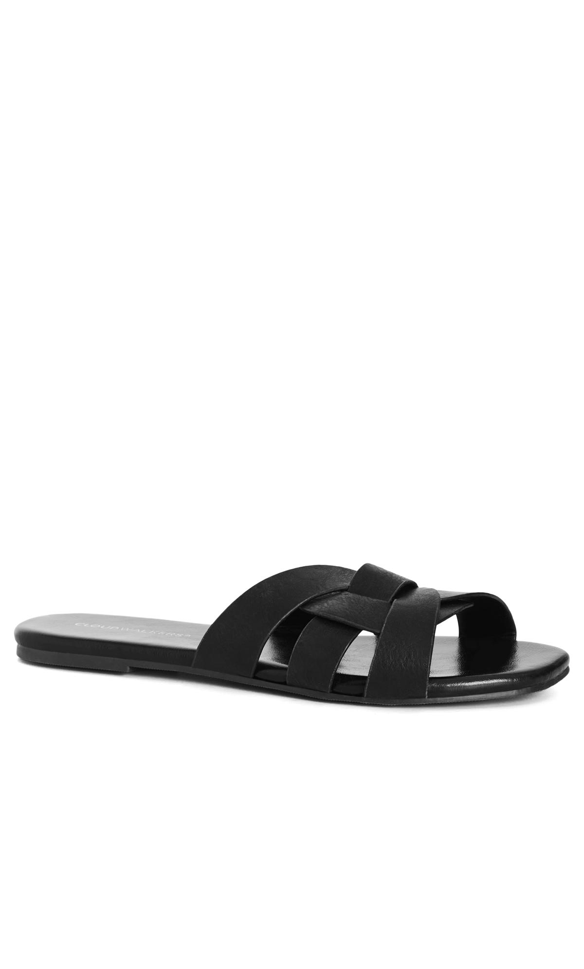 Bex Cross-Over Faux Leather Slide 1