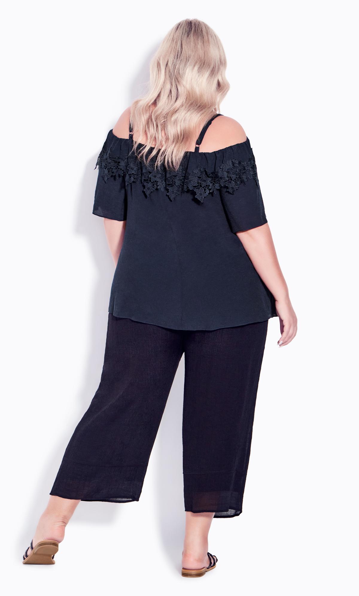 Evans Navy Evie Lace Top 4