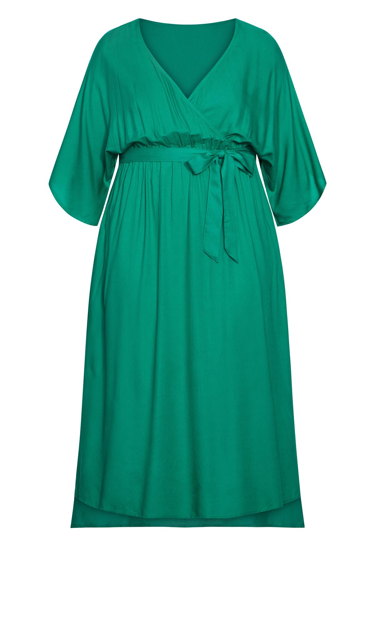 Evans Green Wrap Maxi Dress 3