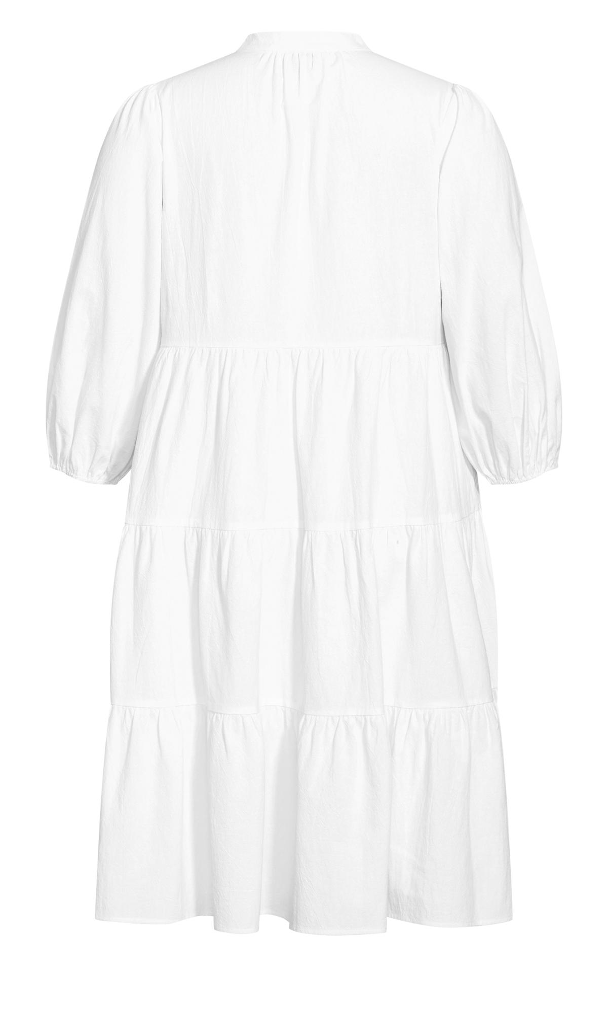 Rena White Midi Dress | Evans