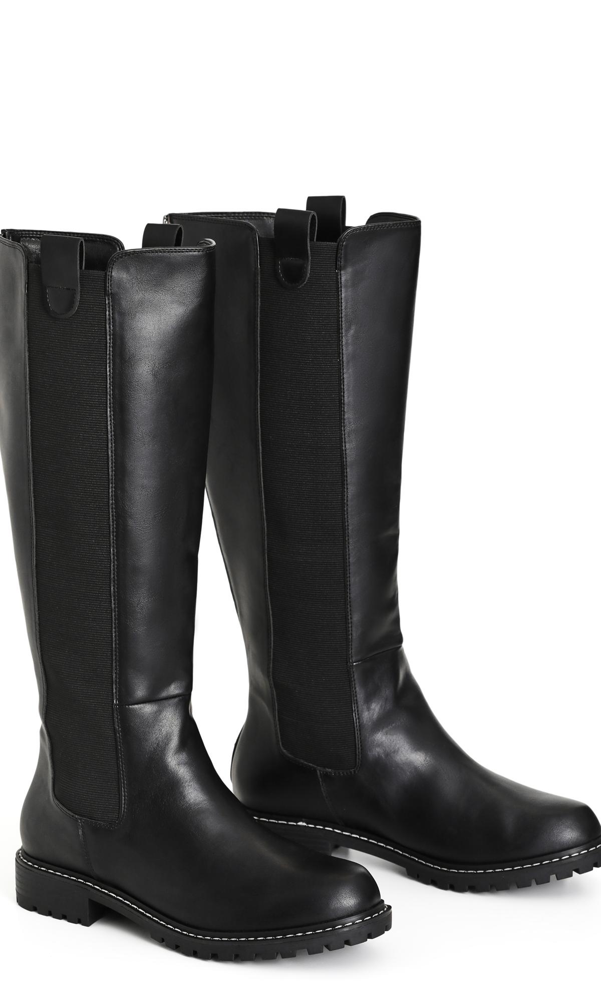 Arizona Black Knee Boot | Evans