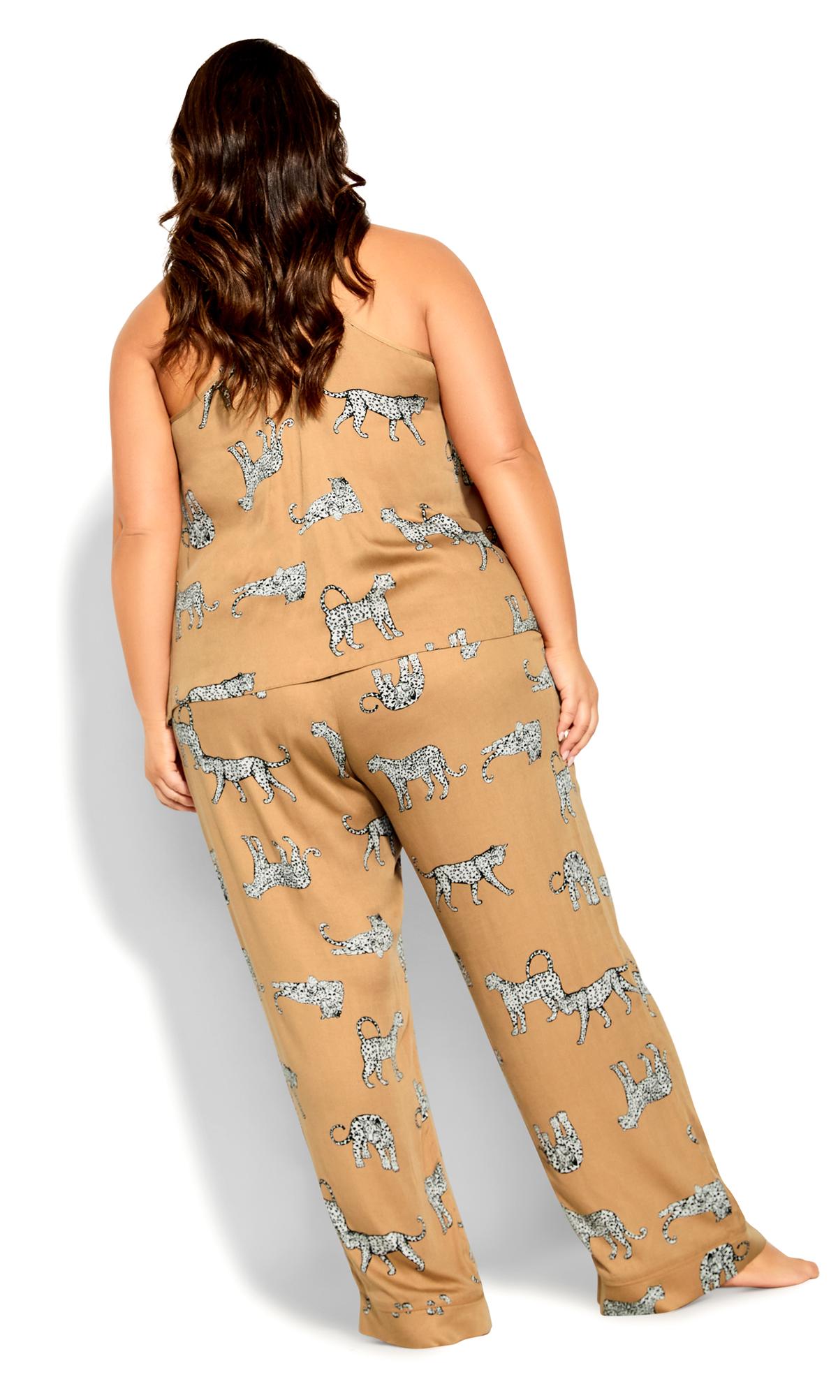 City Chic Gold Zebra Print Pyjama Set 3