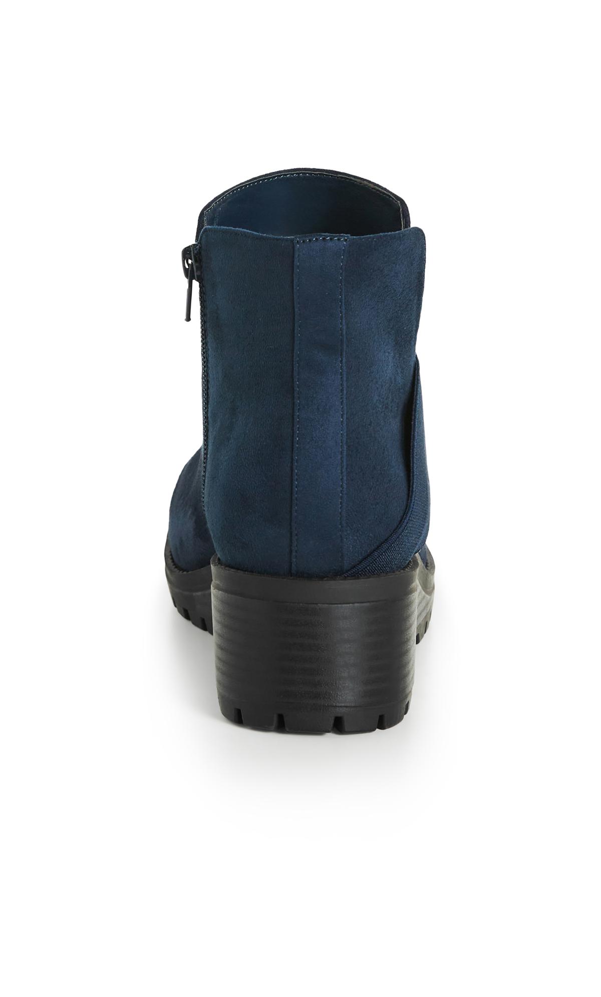 River Wedge Navy Ankle Boot 3