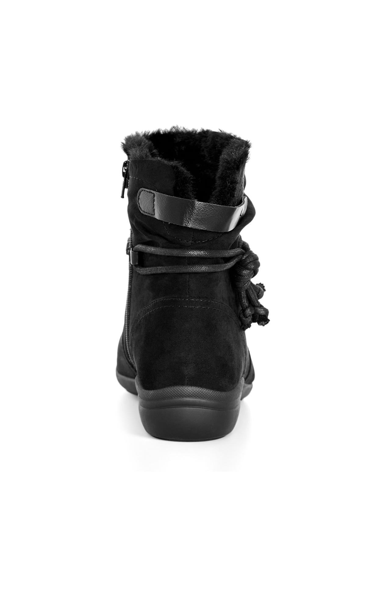 Maisie Wide Fit Black Ankle Boot 3