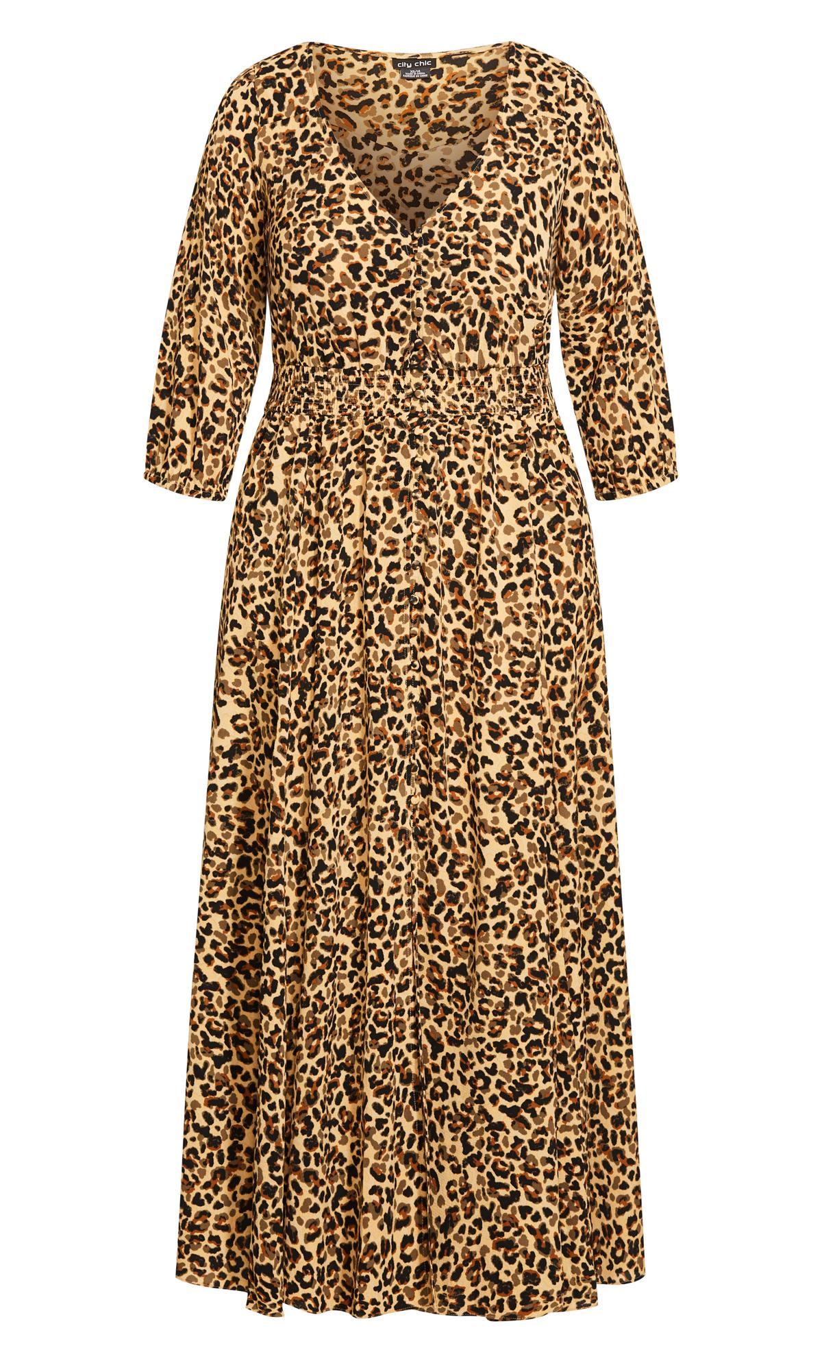 City chic leopard store dress