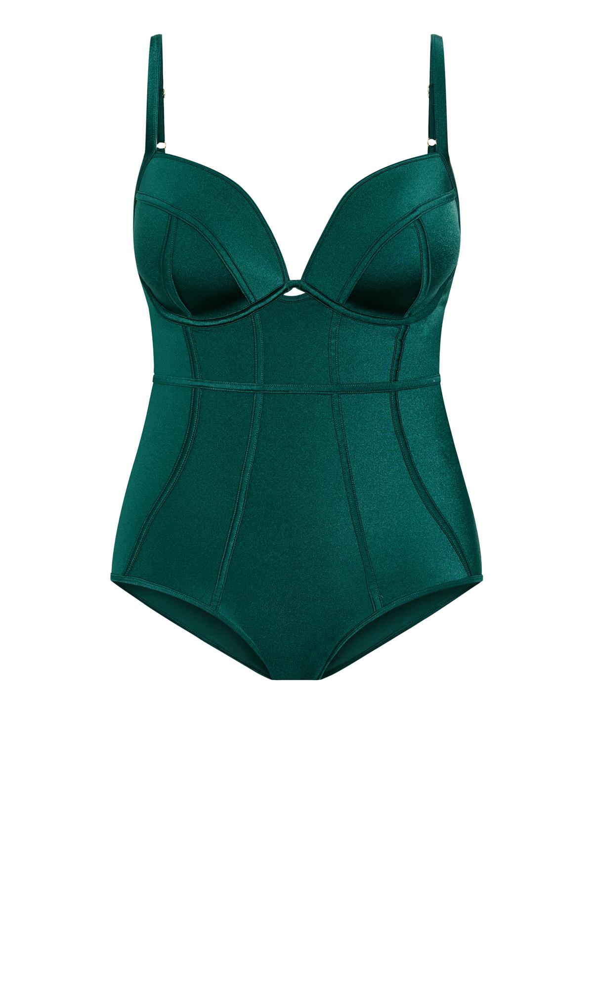 Emerald Green Underwired Swimsuit 3