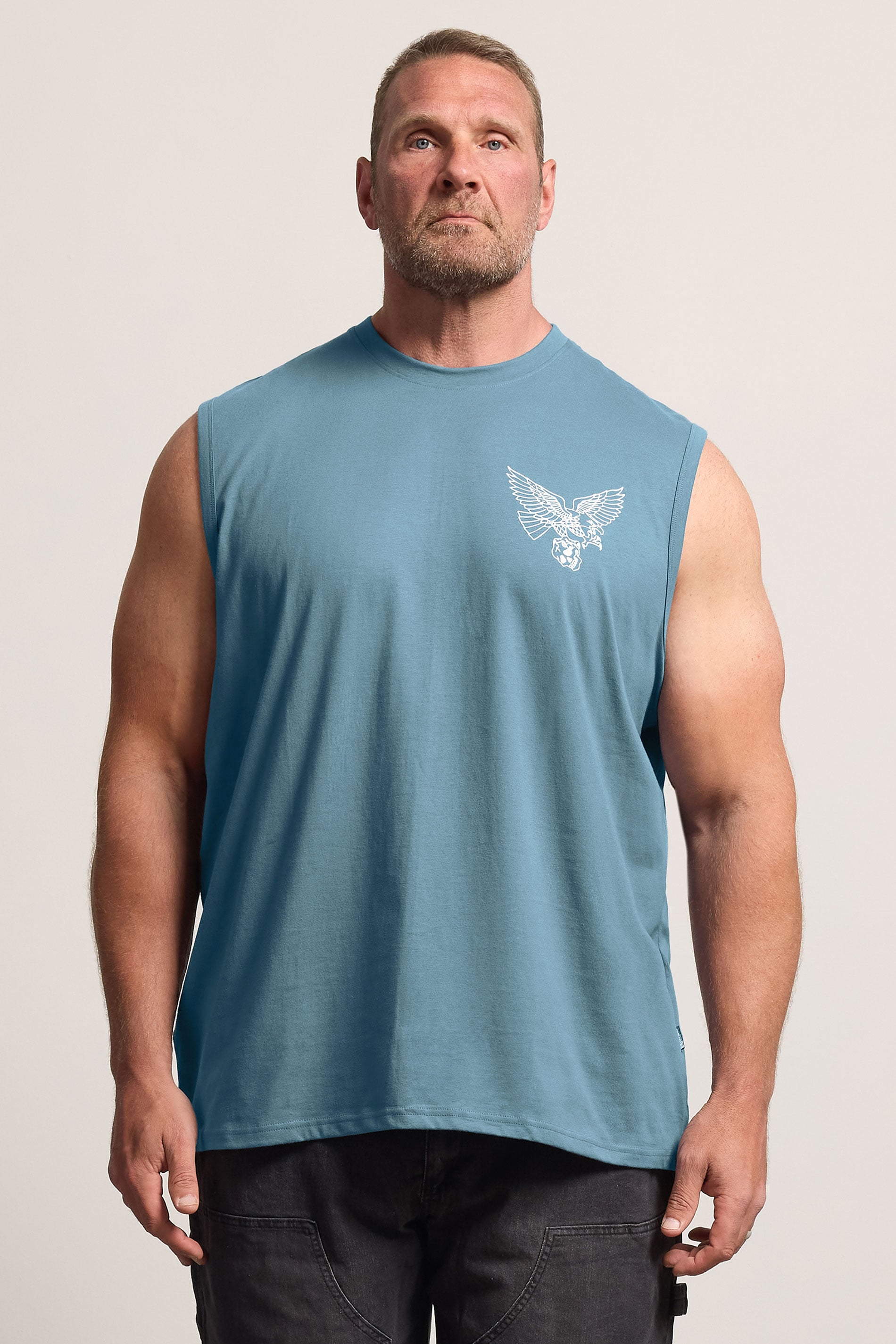 BadRhino Big & Tall Blue Eagle Graphic Muscle Vest | BadRhino 3