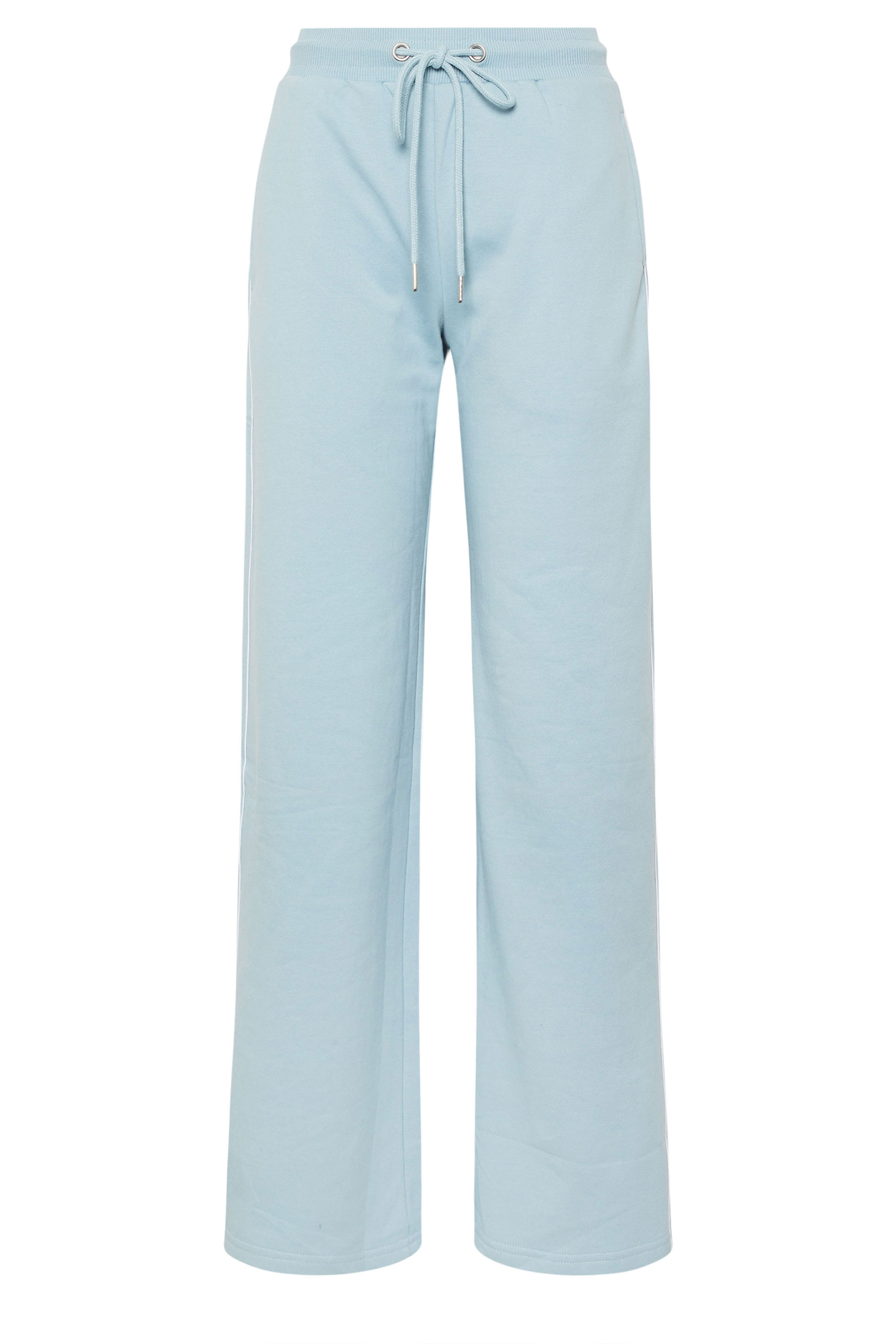 LTS Tall Women's Light Blue Piped Wide Leg Joggers | Long Tall Sally 6