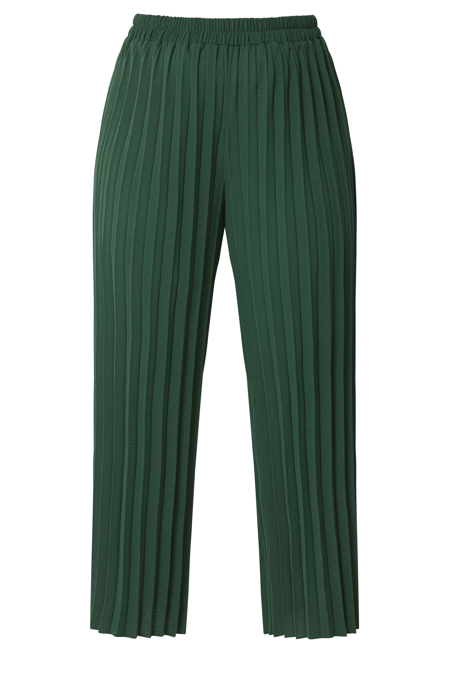 YOURS LONDON Plus Size Green Pleated Trousers | Yours Clothing 5