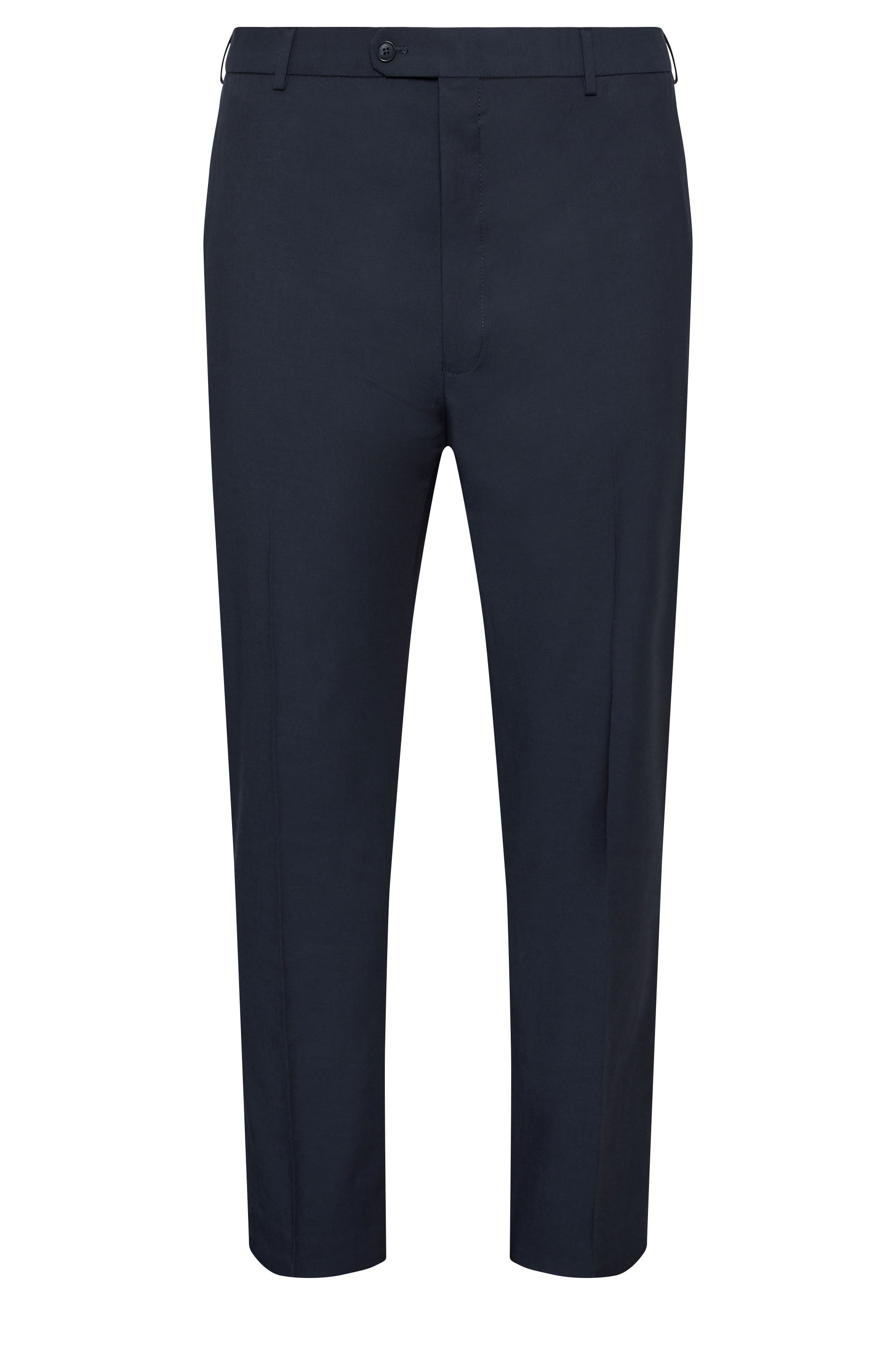 D555 Big & Tall Navy Blue Stretch Formal Trousers | BadRhino 2