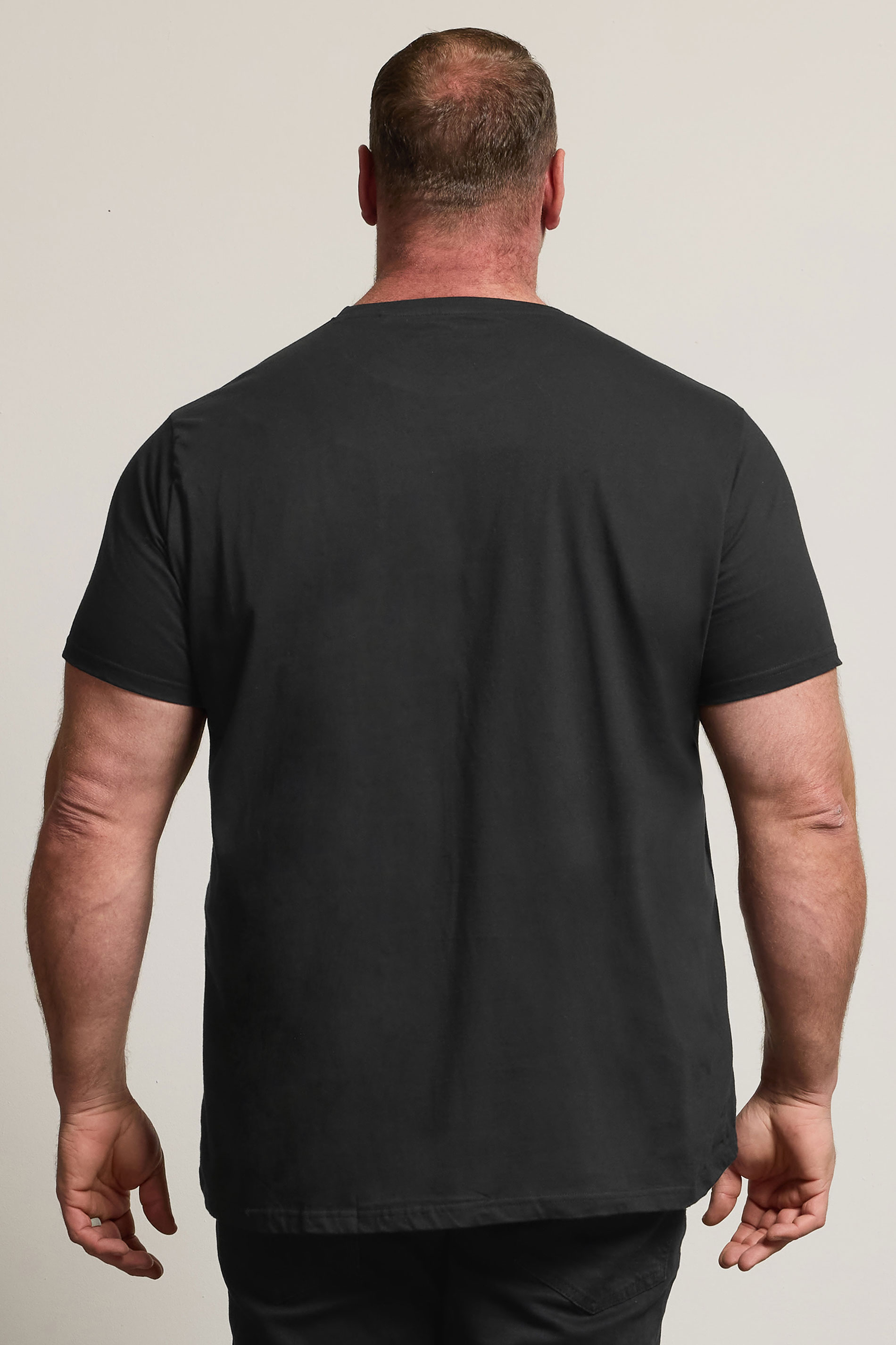 BadRhino Big & Tall Black Skull & Snake Graphic T-Shirt | BadRhino 2