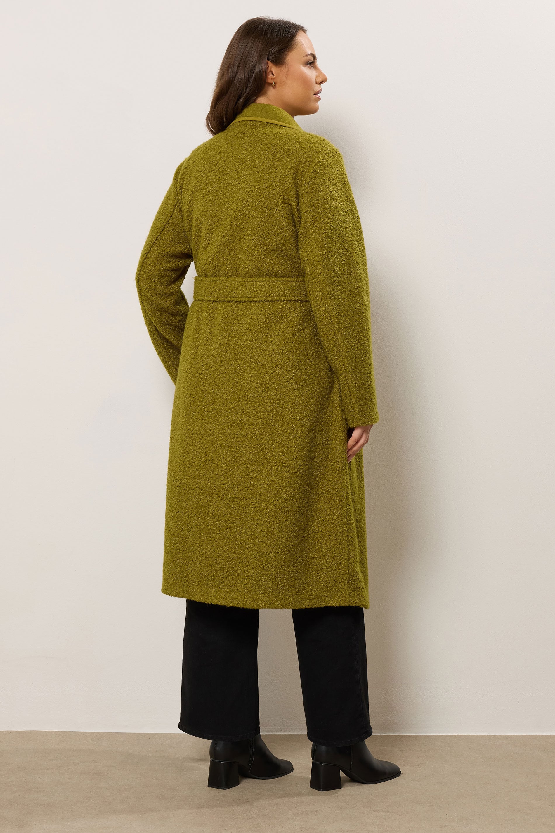 EVANS Plus Size Green Waterfall Coat | Evans 6