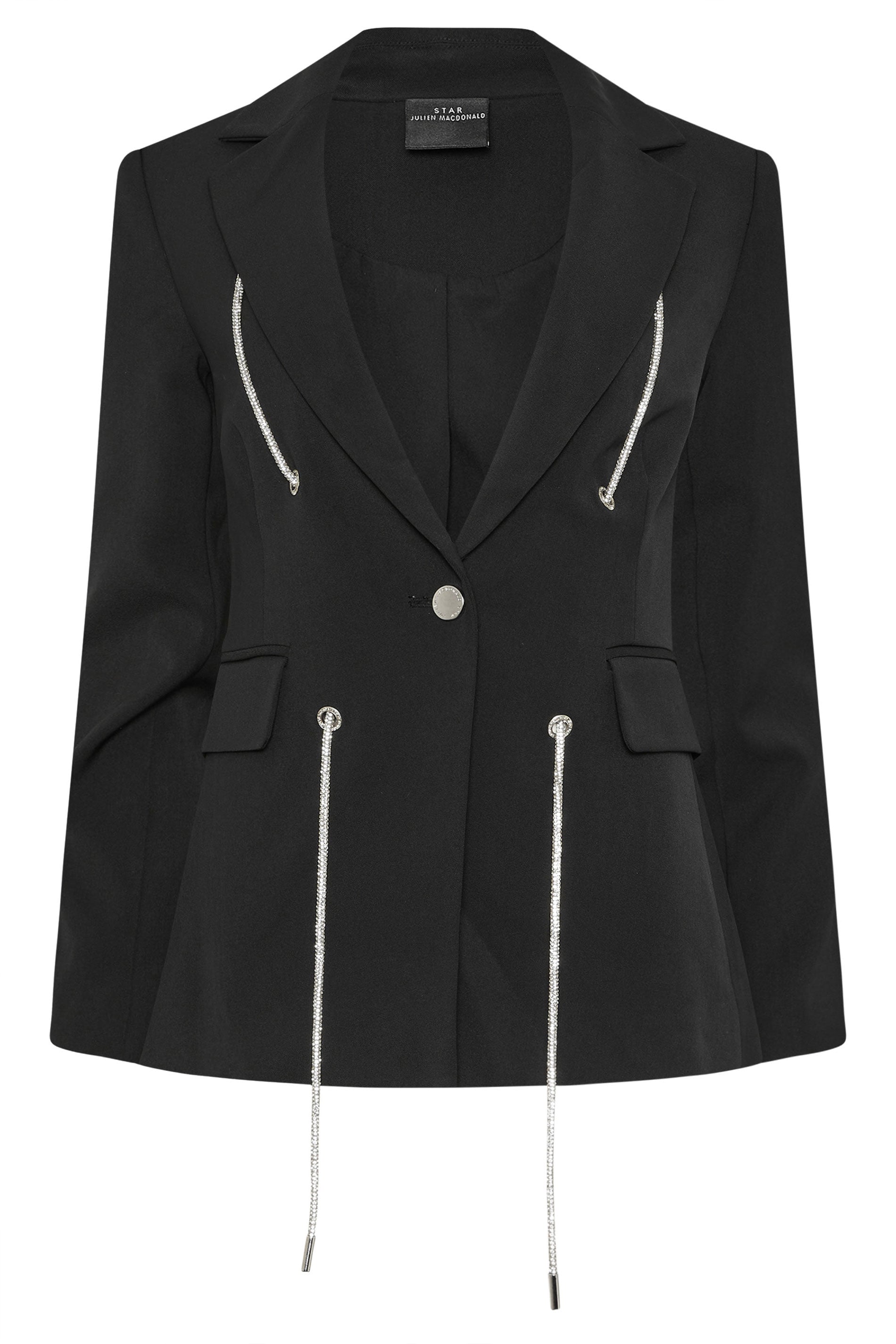 STAR Black Diamante Detail Blazer | StarByJM 7
