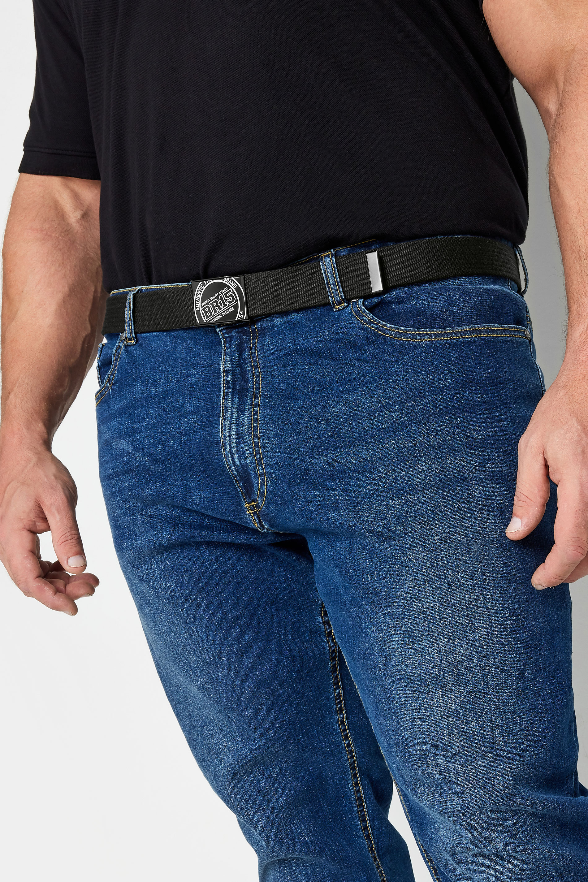 BadRhino Black Ribbed Webbing Belt | BadRhino 3